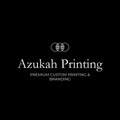 Concepto de logo Azukah Printing