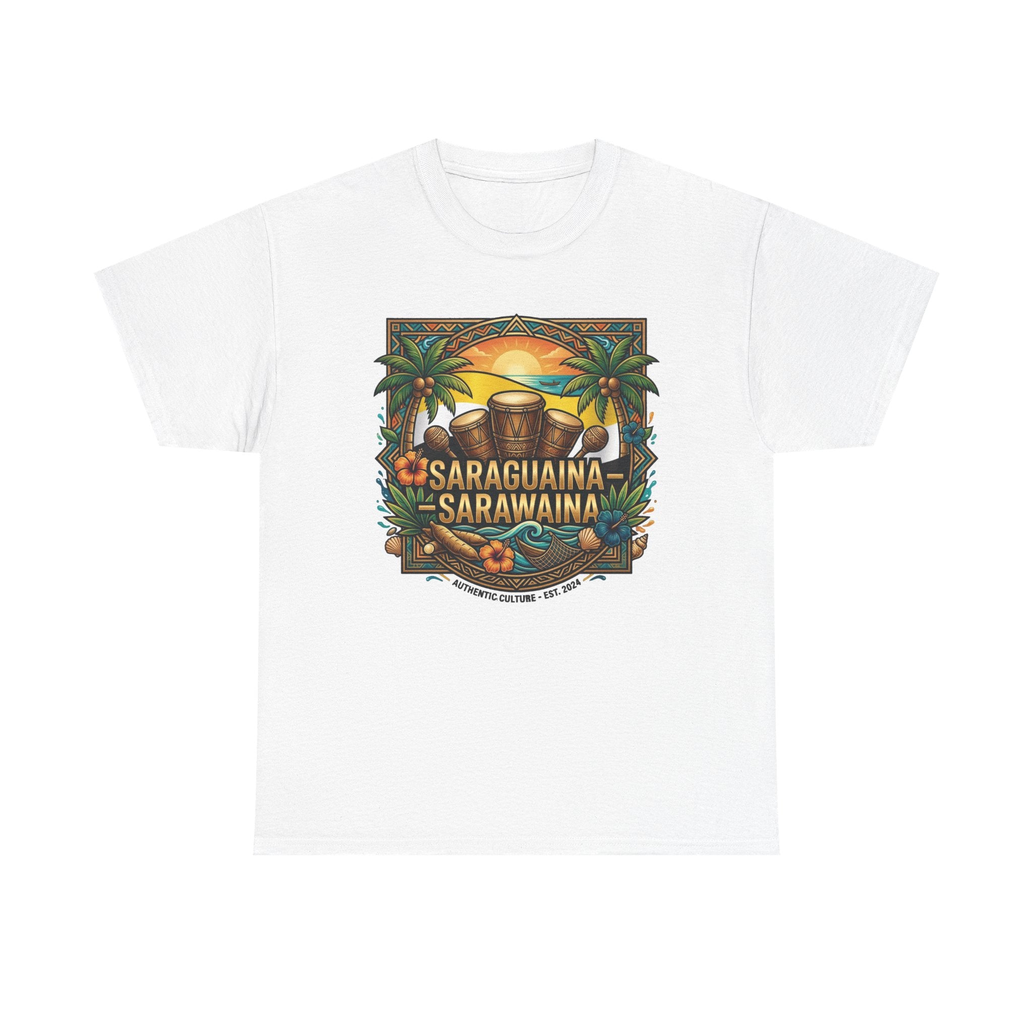 Saraguaina -Sarawaina Tropical Sunset T-Shirt