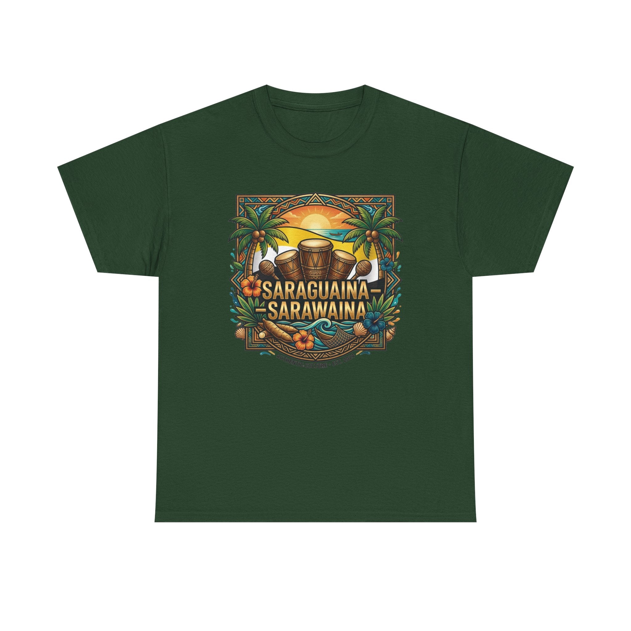 Saraguaina -Sarawaina Tropical Sunset T-Shirt
