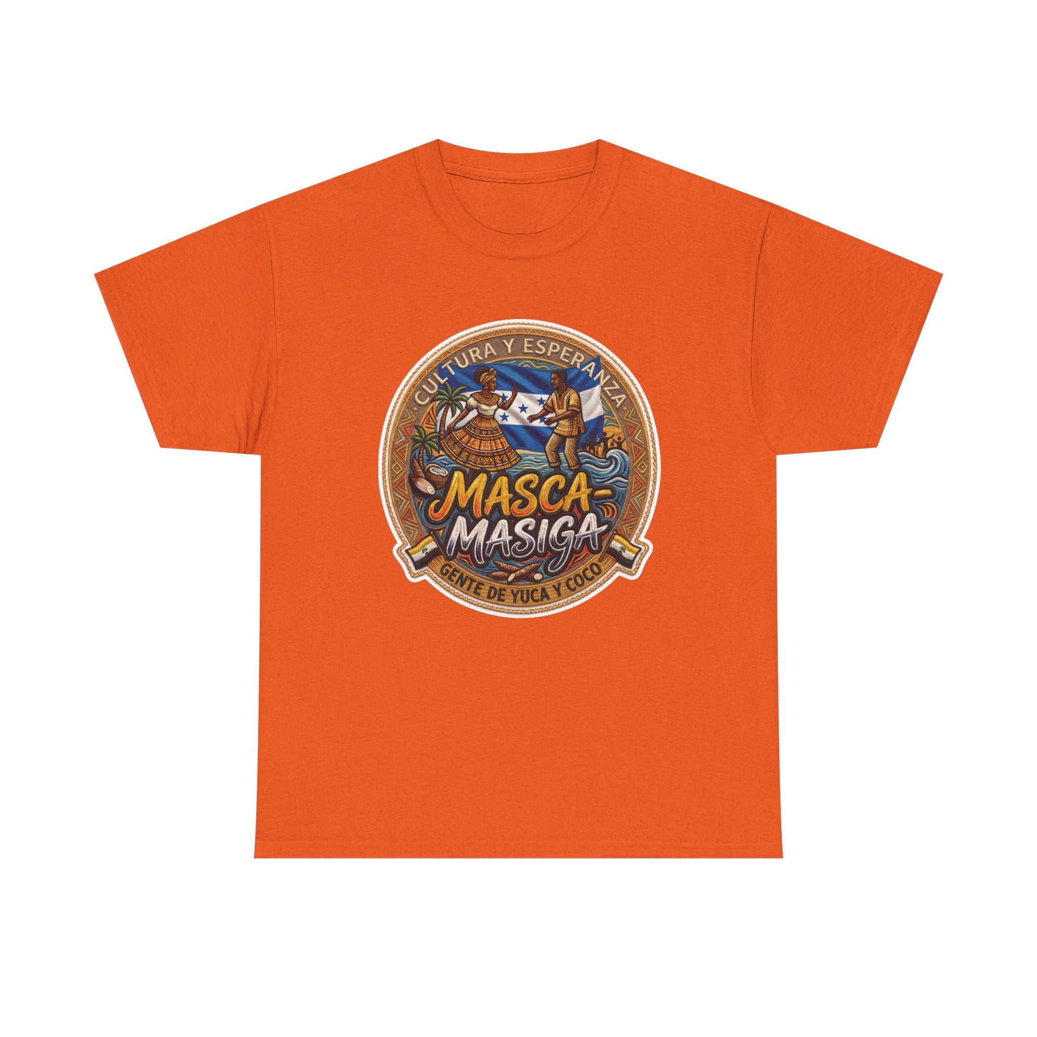 Masca-Masiga Cultural Logo T‑Shirt — Spanish Heritage Graphic Tee