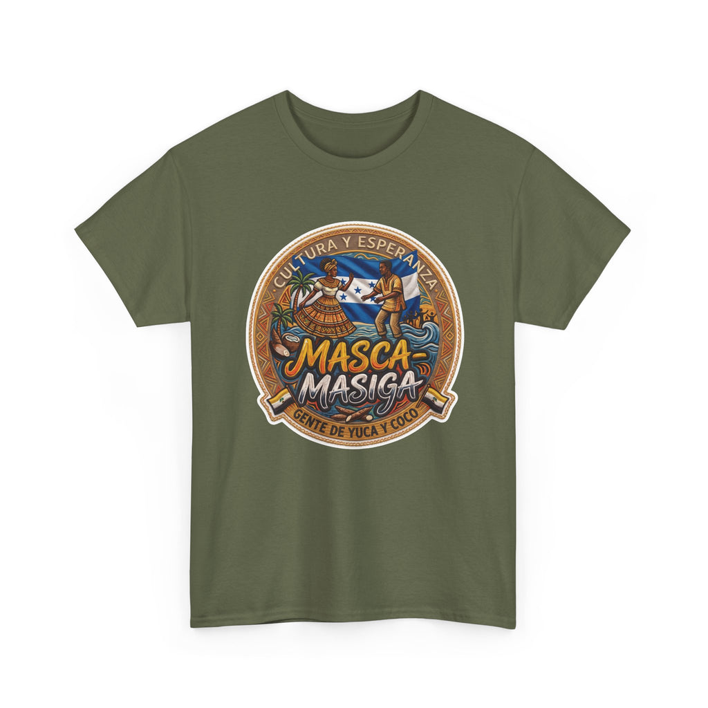 Masca-Masiga Cultural Logo T‑Shirt — Spanish Heritage Graphic Tee