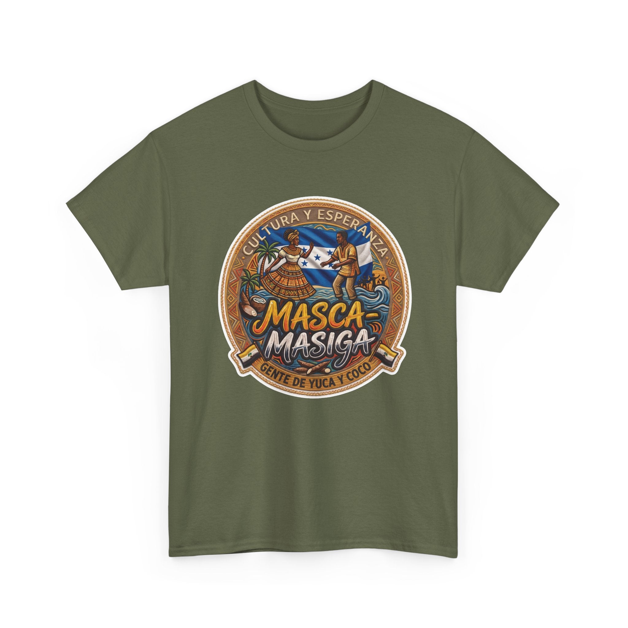 Masca-Masiga Cultural Logo T‑Shirt — Spanish Heritage Graphic Tee