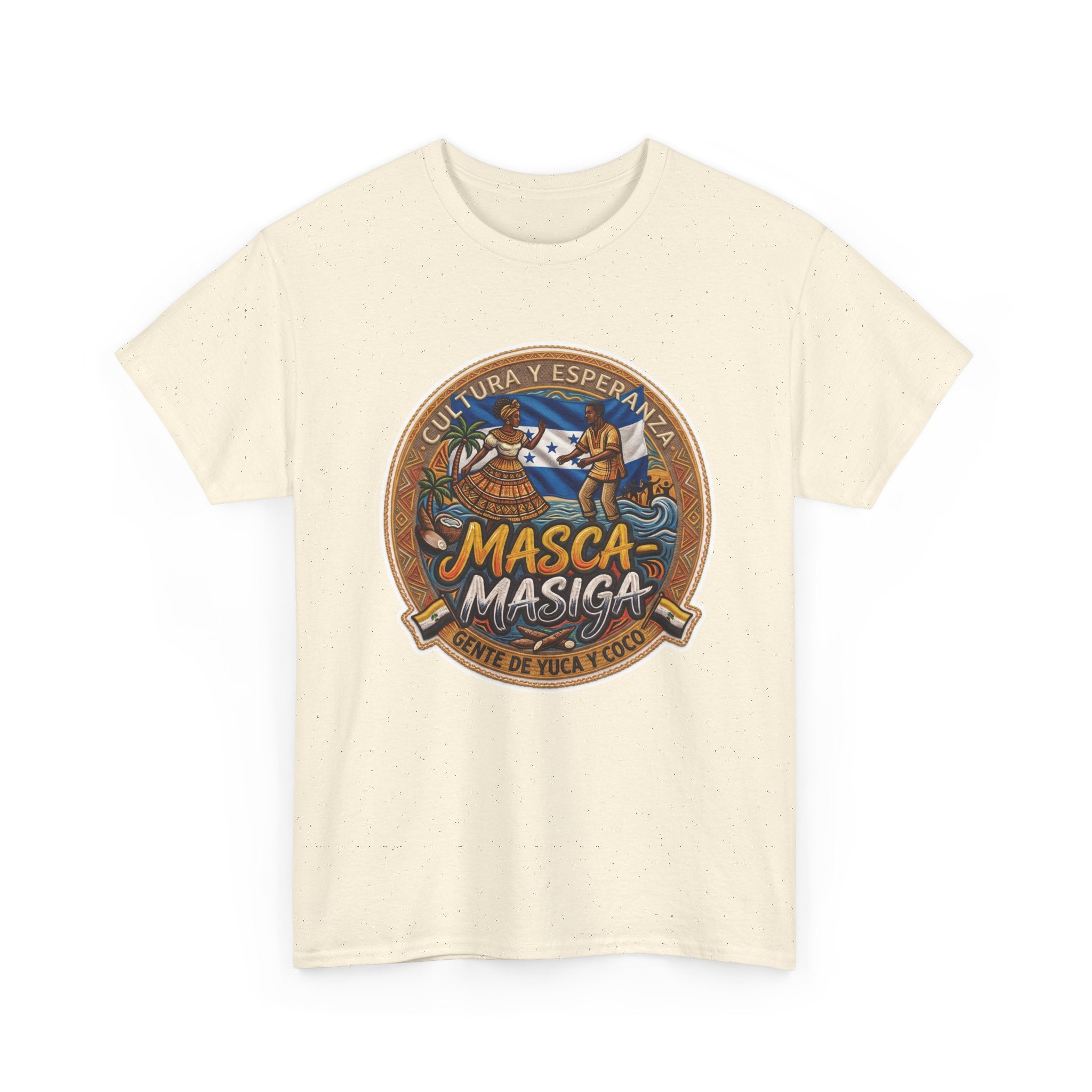Masca-Masiga Cultural Logo T‑Shirt — Spanish Heritage Graphic Tee