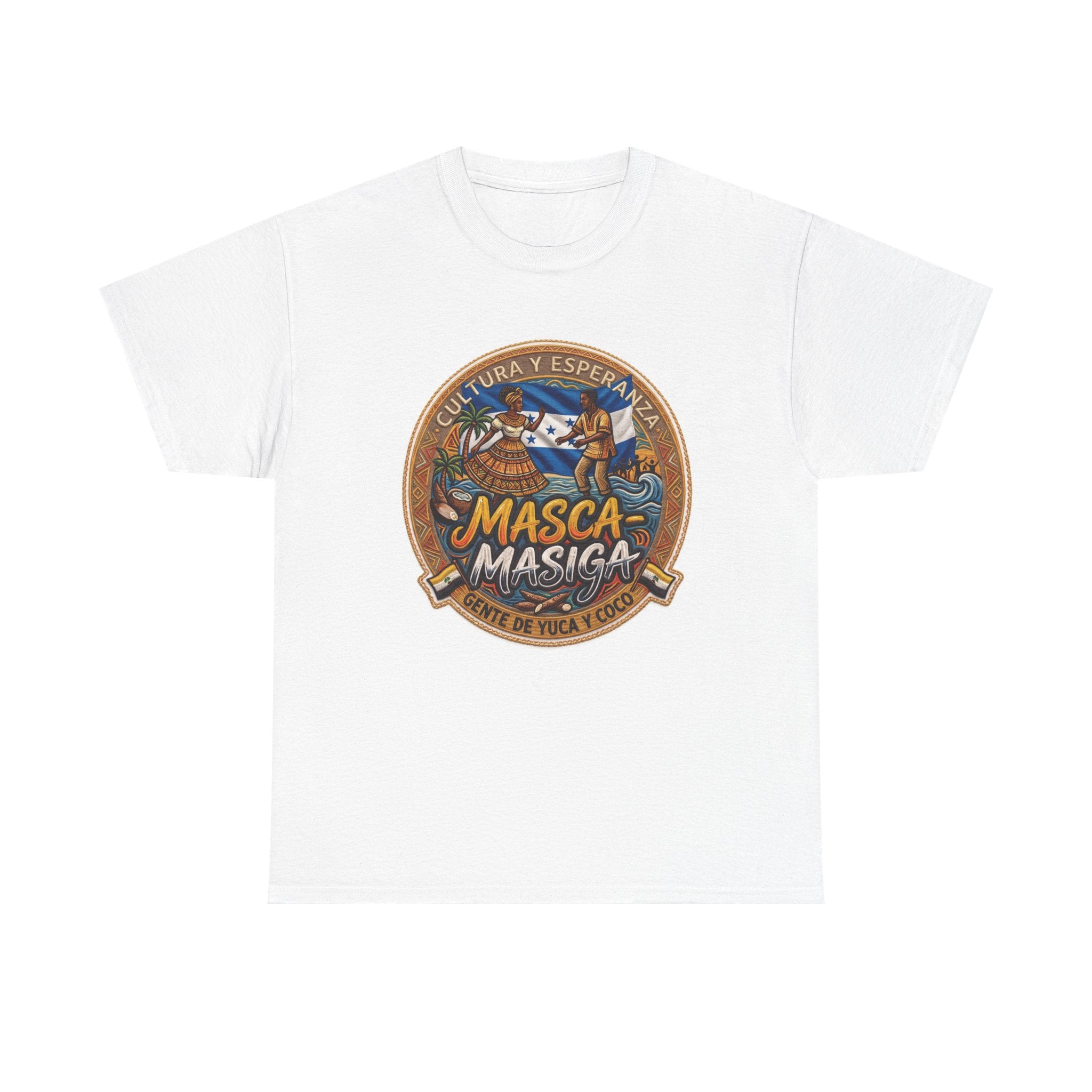 Masca-Masiga Cultural Logo T‑Shirt — Spanish Heritage Graphic Tee