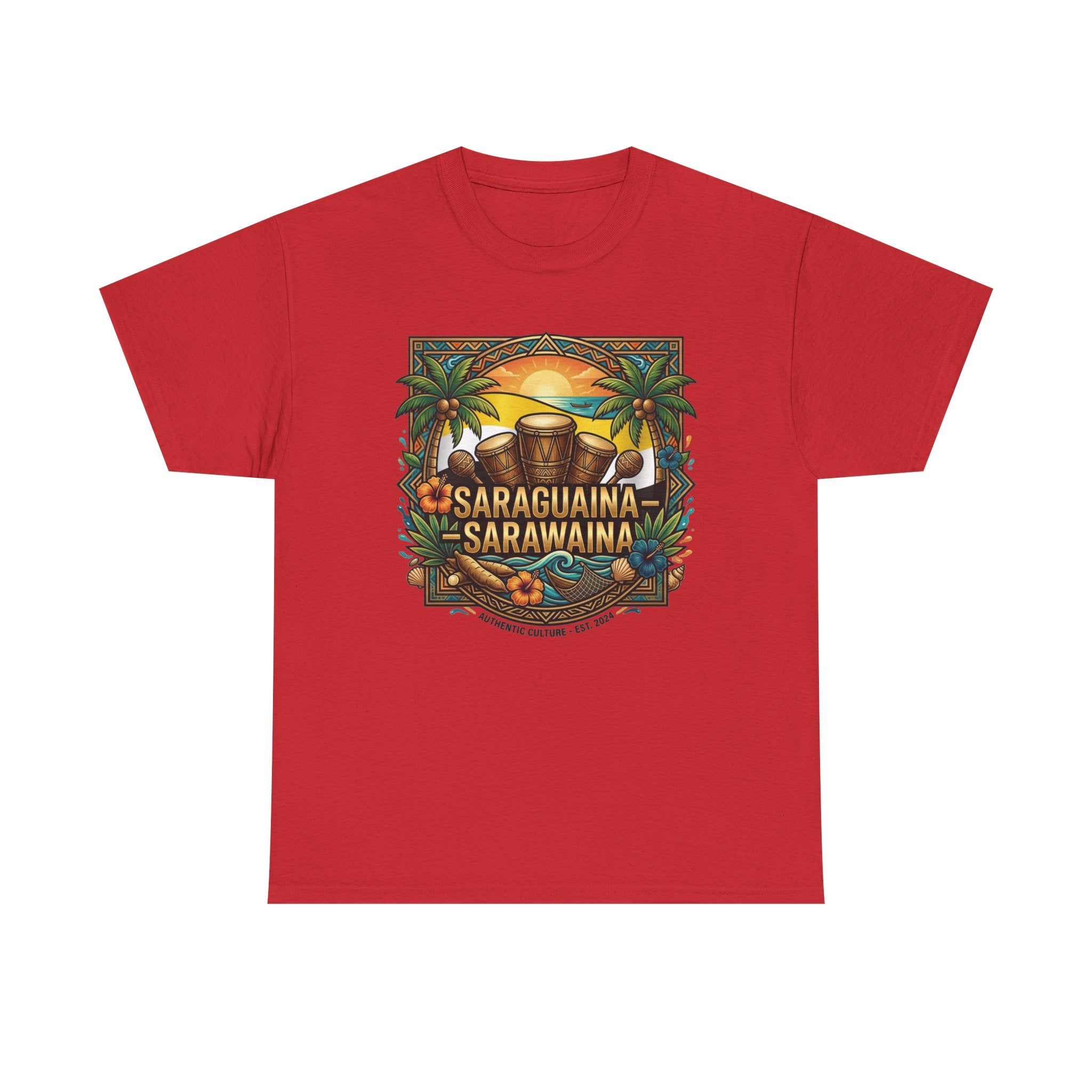 Saraguaina -Sarawaina Tropical Sunset T-Shirt