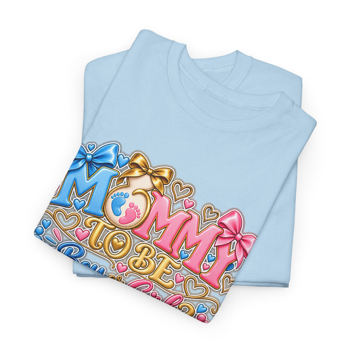Mommy To Be Gender Reveal Tee — "Boy or Girl? We Can't Wait to Meet You" Pregnancy Shirt