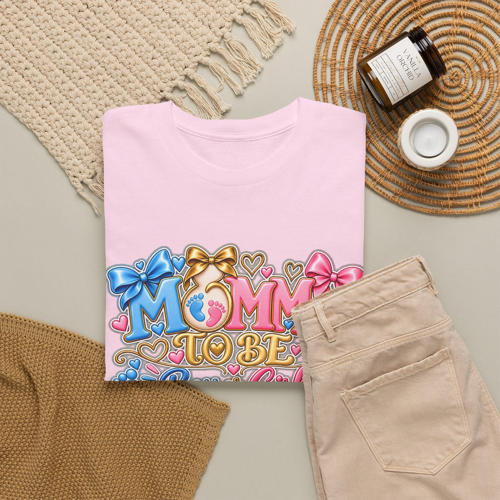 Mommy To Be Gender Reveal Tee — "Boy or Girl? We Can't Wait to Meet You" Pregnancy Shirt