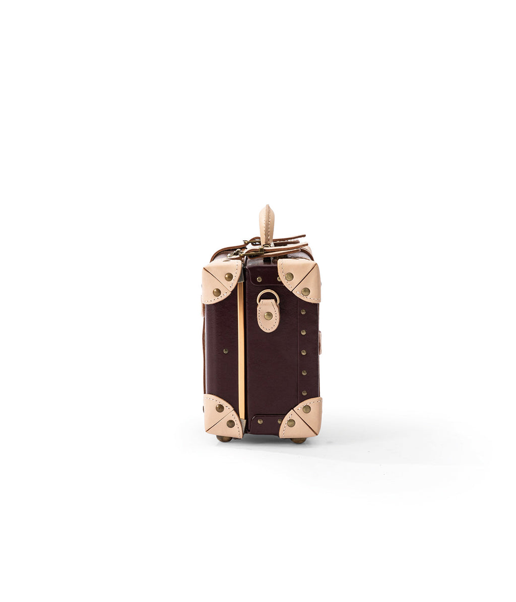Aristocratic Leather Carry-on Set - Burgundy