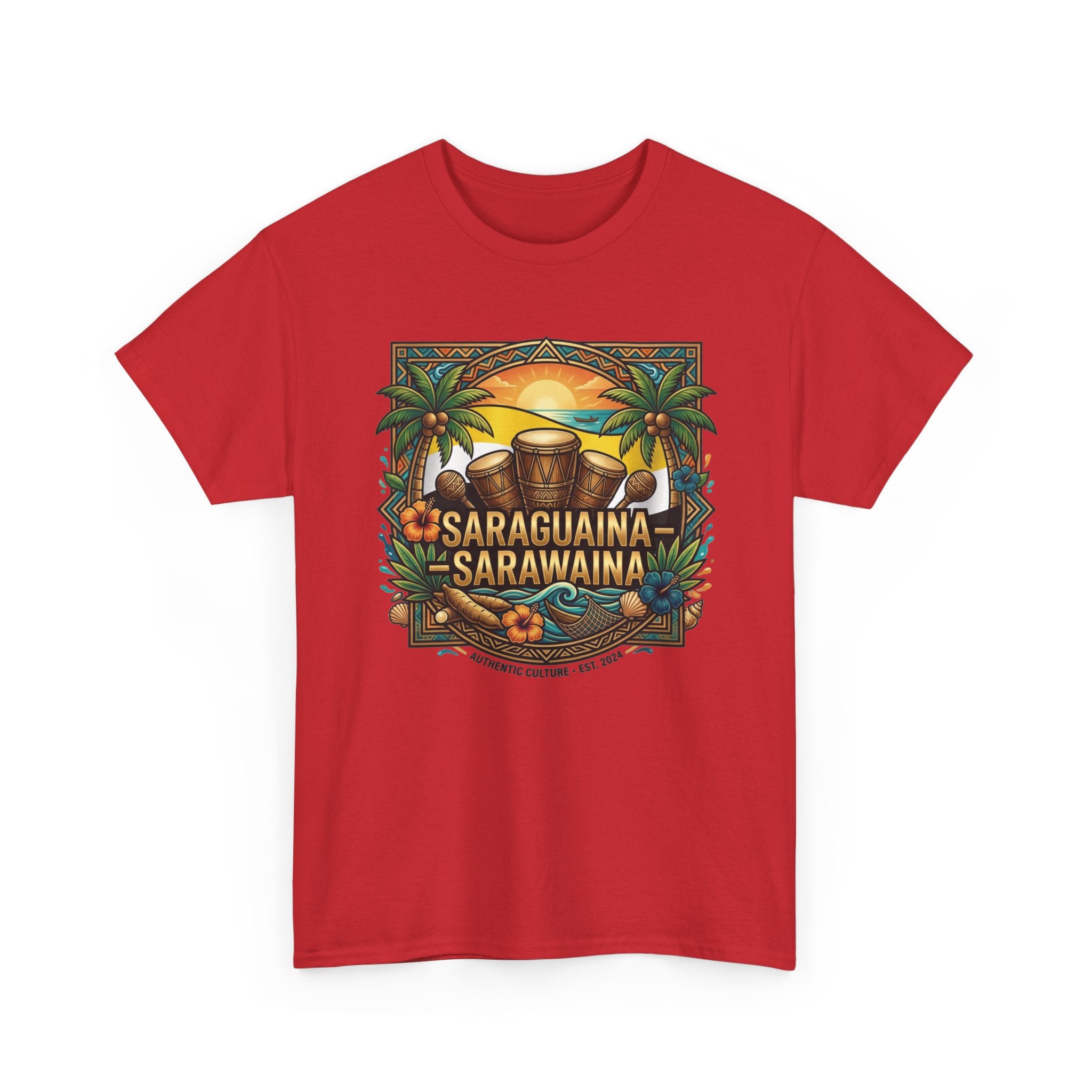 Saraguaina -Sarawaina Tropical Sunset T-Shirt
