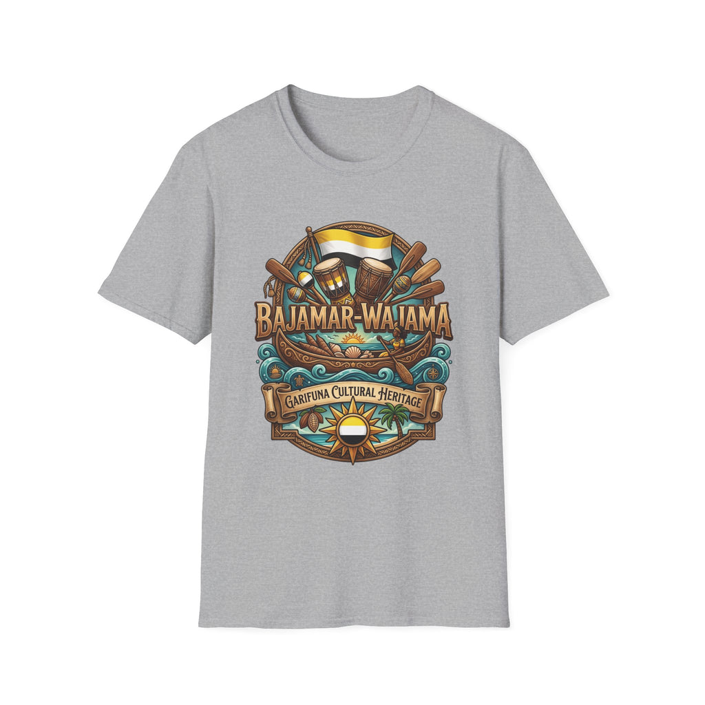 Bajamar-Wajama Cultural Festival T-Shirt – Tropical Drums & Surf Crest Tee