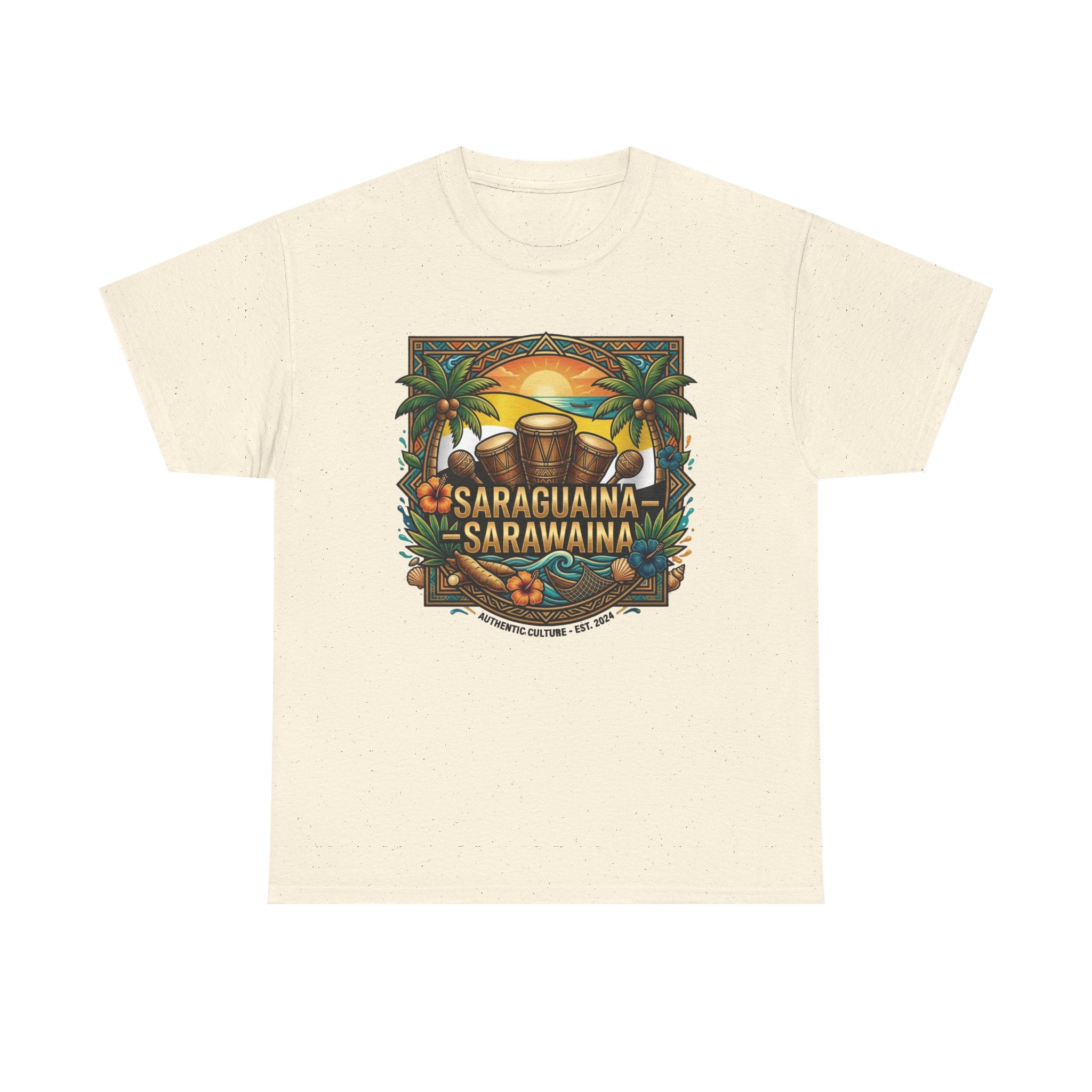 Saraguaina -Sarawaina Tropical Sunset T-Shirt