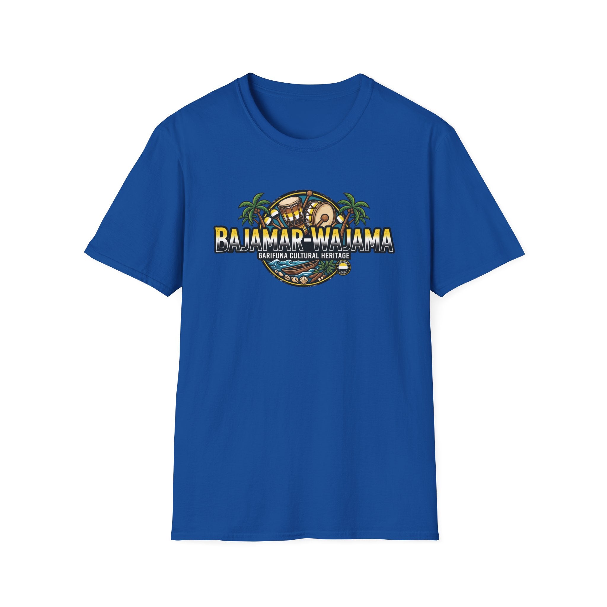Bajamar-Wajama Cultural Heritage T-Shirt — Garifuna Drum & Island Design