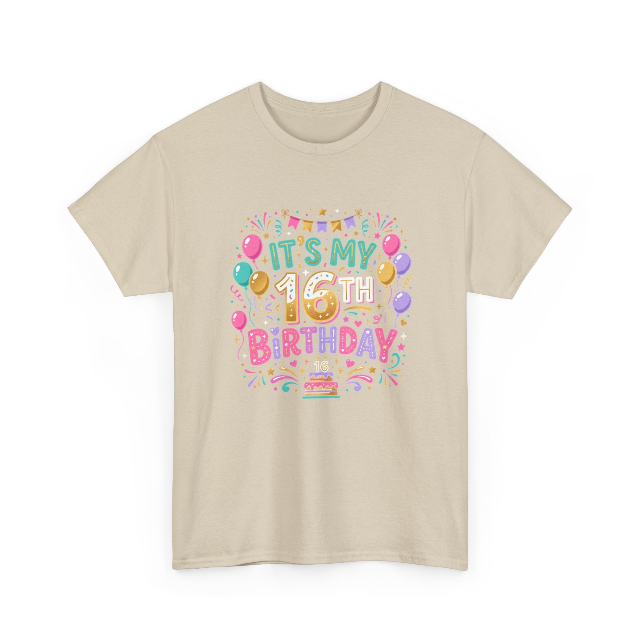 Make 16 Unforgettable with the Ultimate Sweet 16 Birthday Tee!