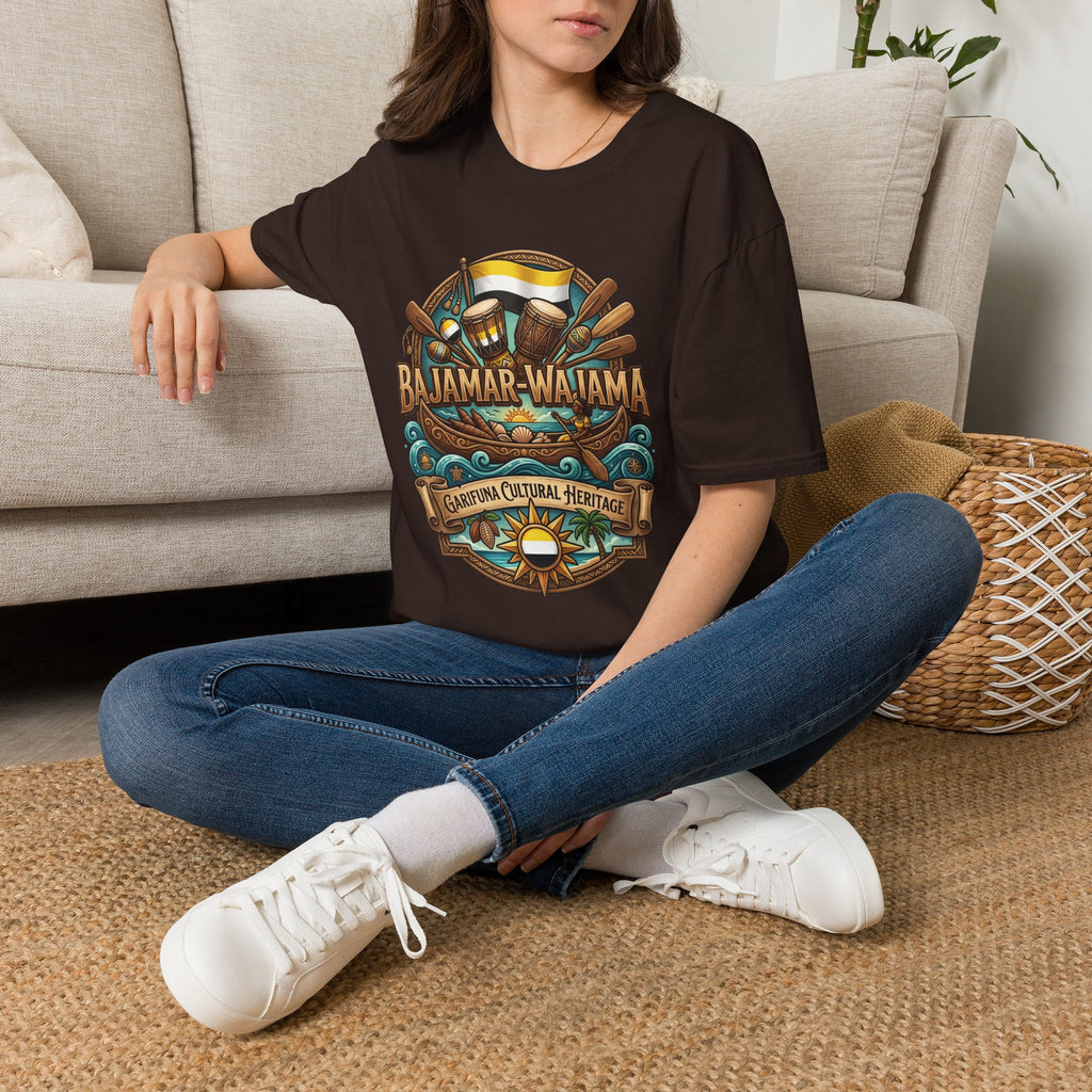 Bajamar-Wajama Cultural Festival T-Shirt – Tropical Drums & Surf Crest Tee