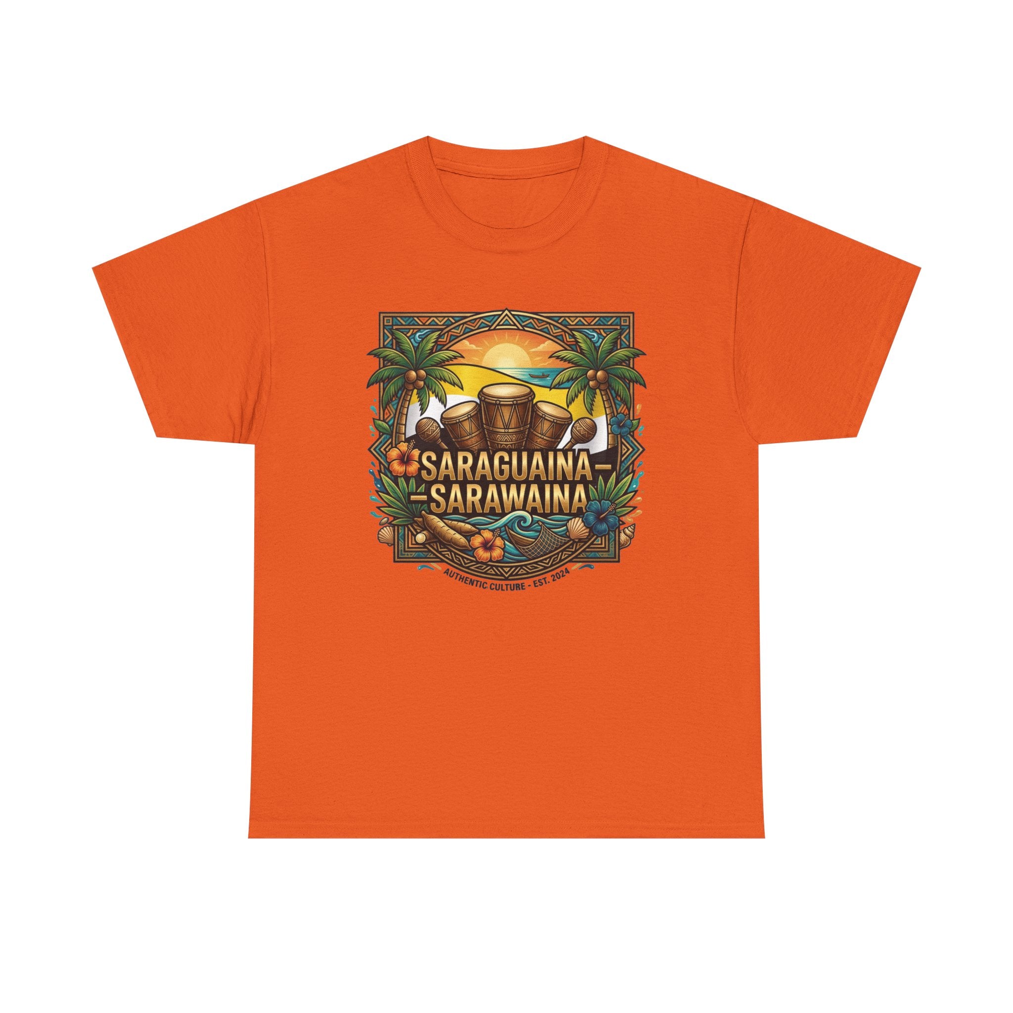 Saraguaina -Sarawaina Tropical Sunset T-Shirt