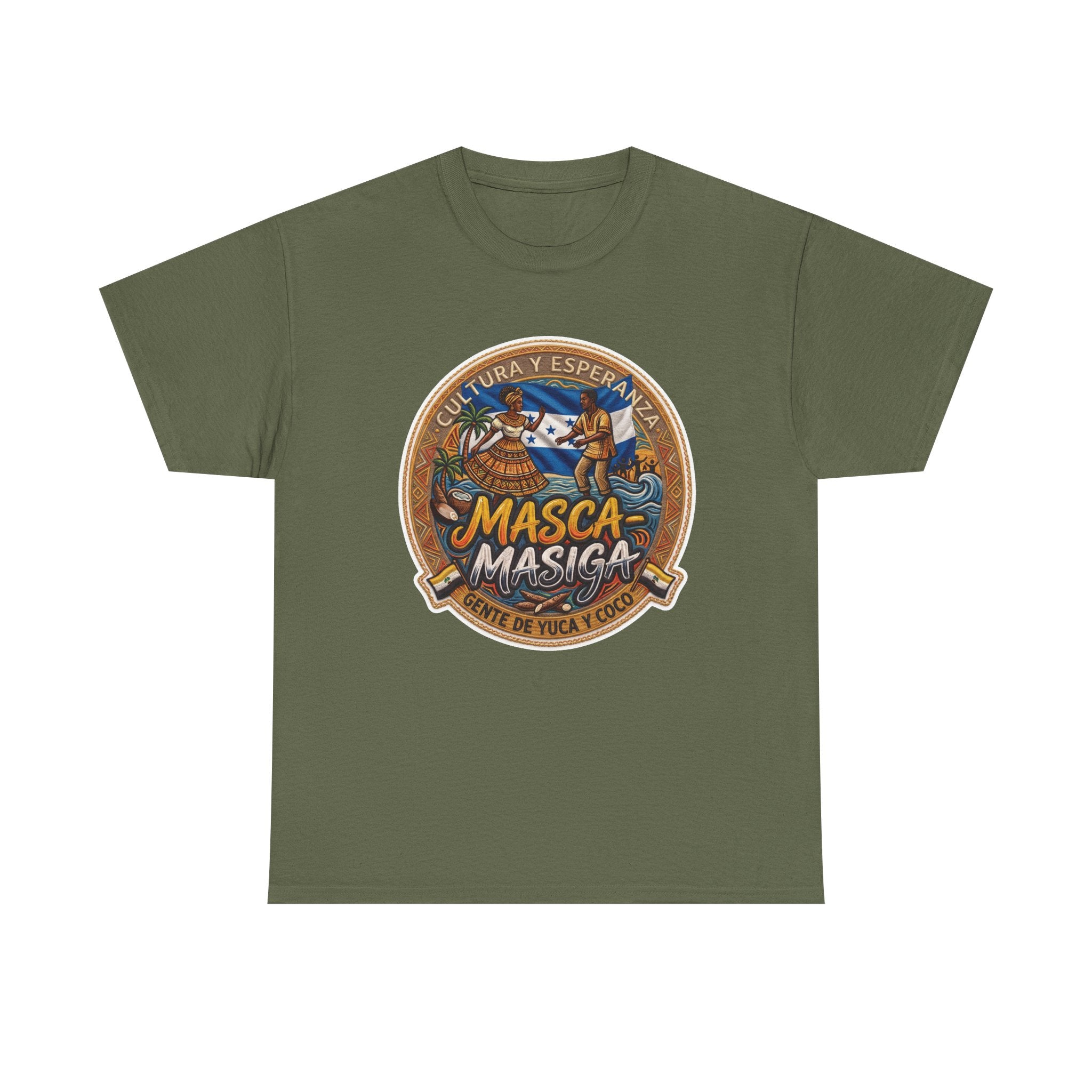 Masca-Masiga Cultural Logo T‑Shirt — Spanish Heritage Graphic Tee