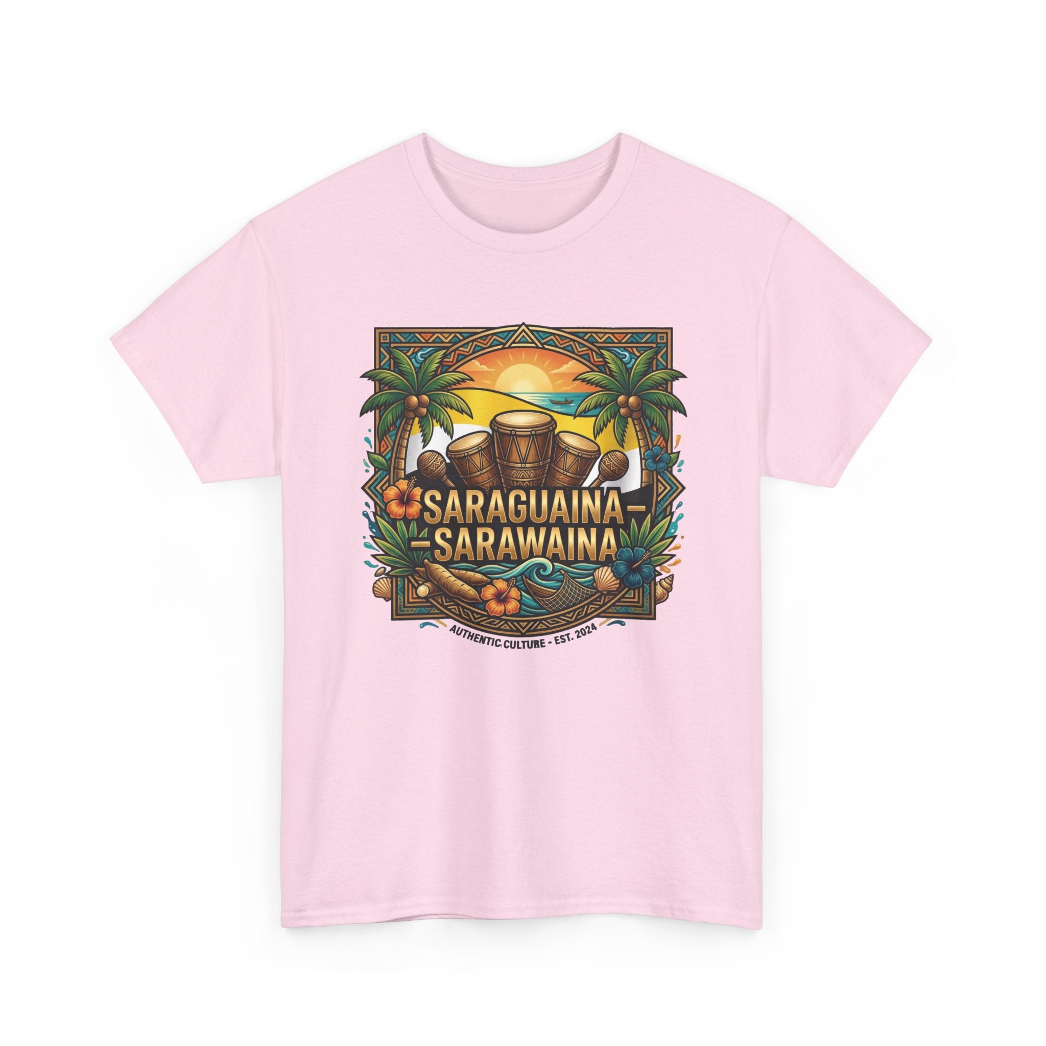 Saraguaina -Sarawaina Tropical Sunset T-Shirt