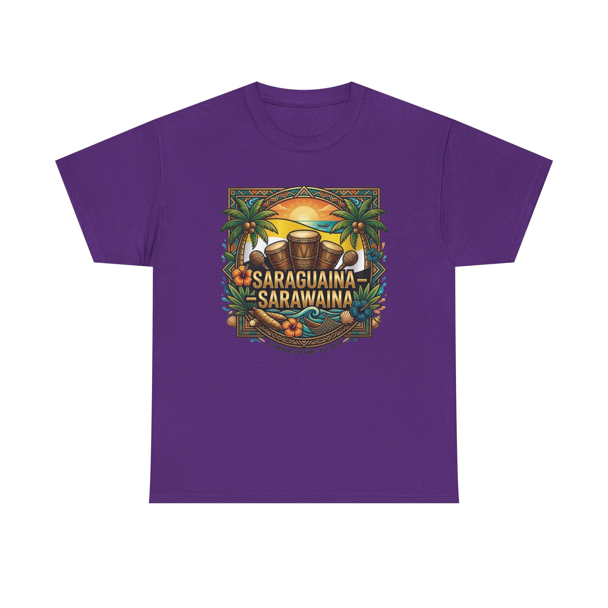 Saraguaina -Sarawaina Tropical Sunset T-Shirt