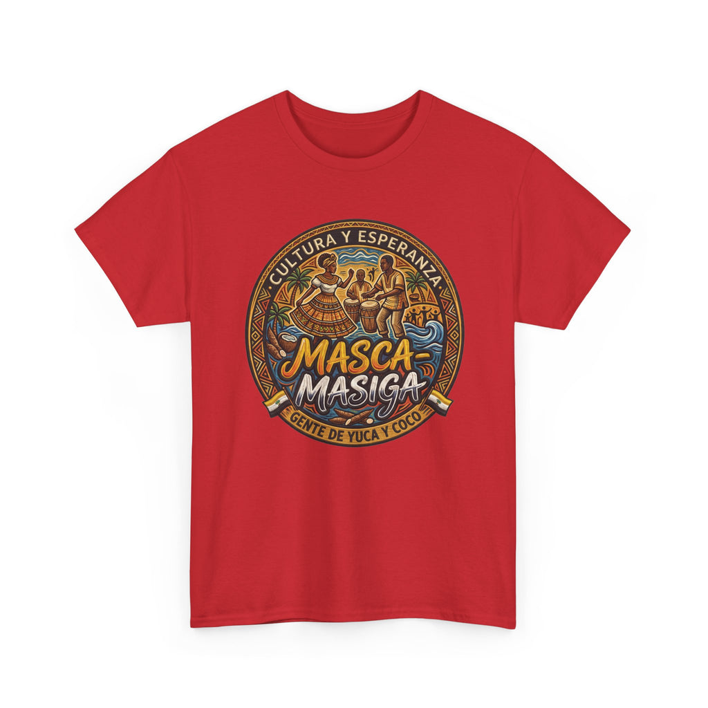 Masca-Masiga Cultural Badge T‑Shirt — ‘Cultura y Esperanza’ Vintage Logo Tee