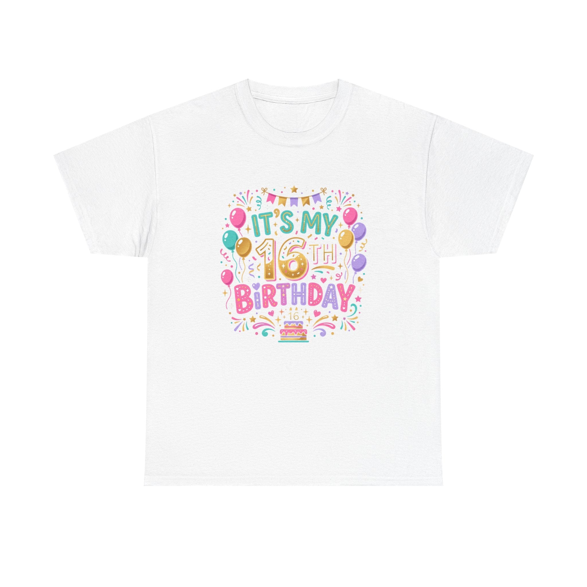 Make 16 Unforgettable with the Ultimate Sweet 16 Birthday Tee!