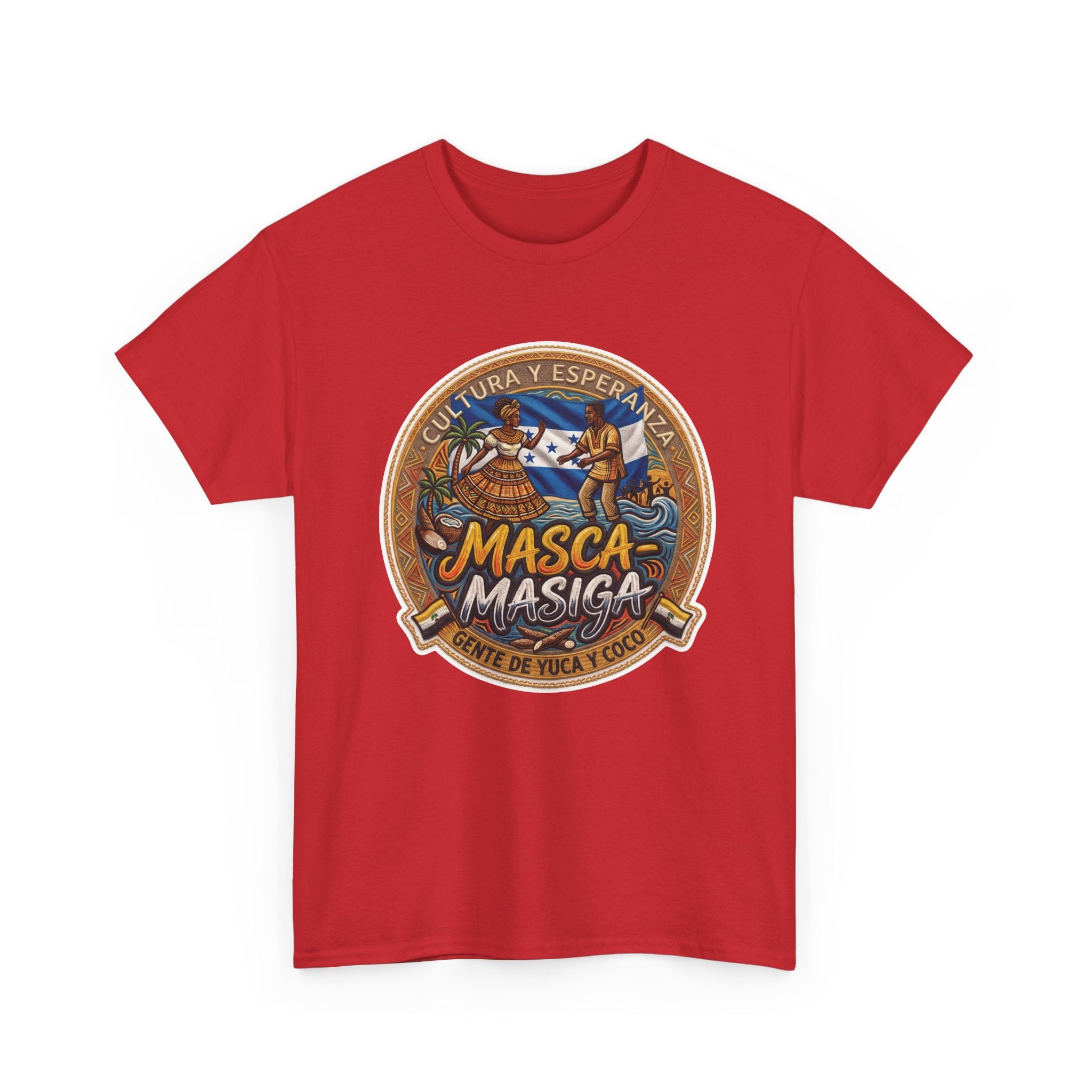 Masca-Masiga Cultural Logo T‑Shirt — Spanish Heritage Graphic Tee