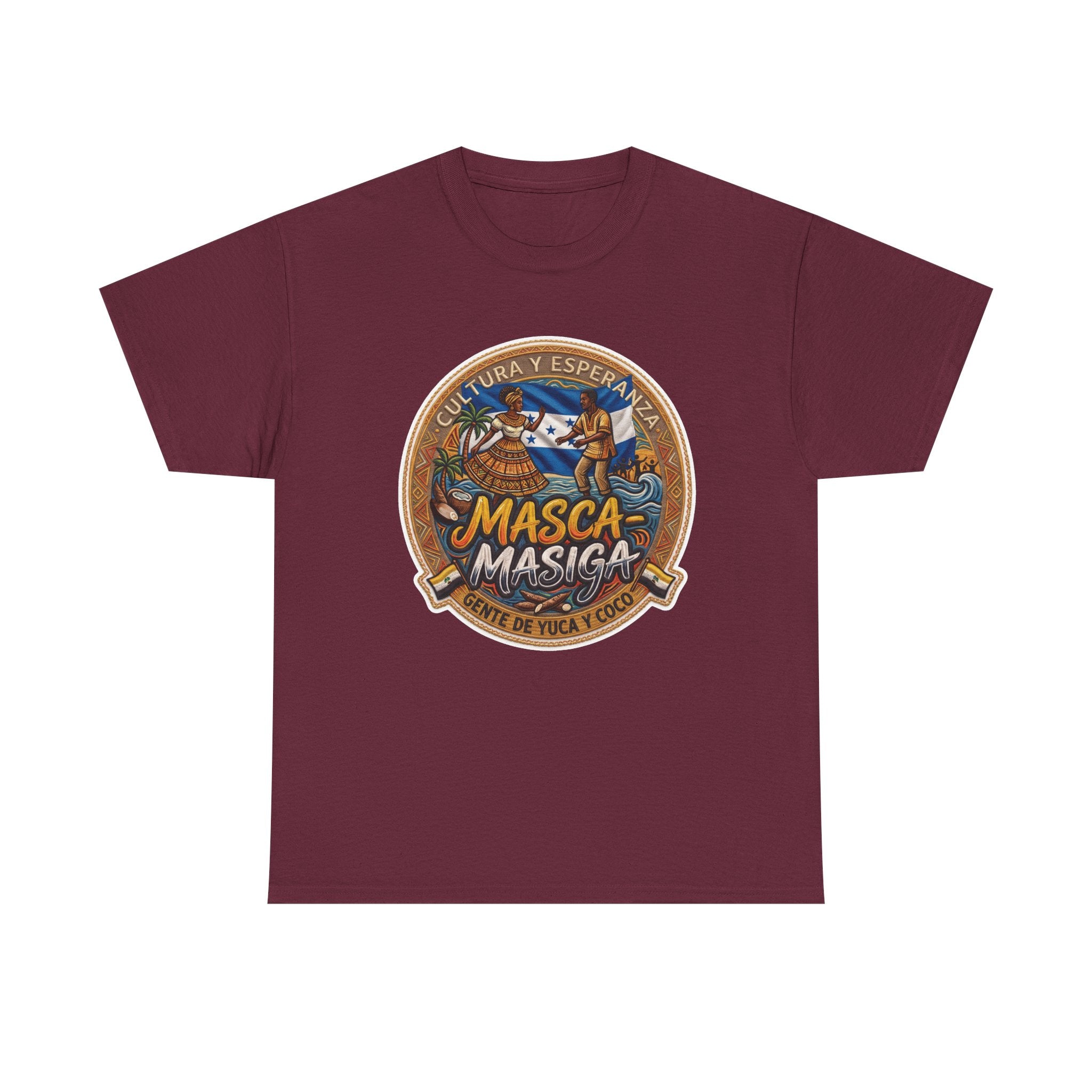 Masca-Masiga Cultural Logo T‑Shirt — Spanish Heritage Graphic Tee