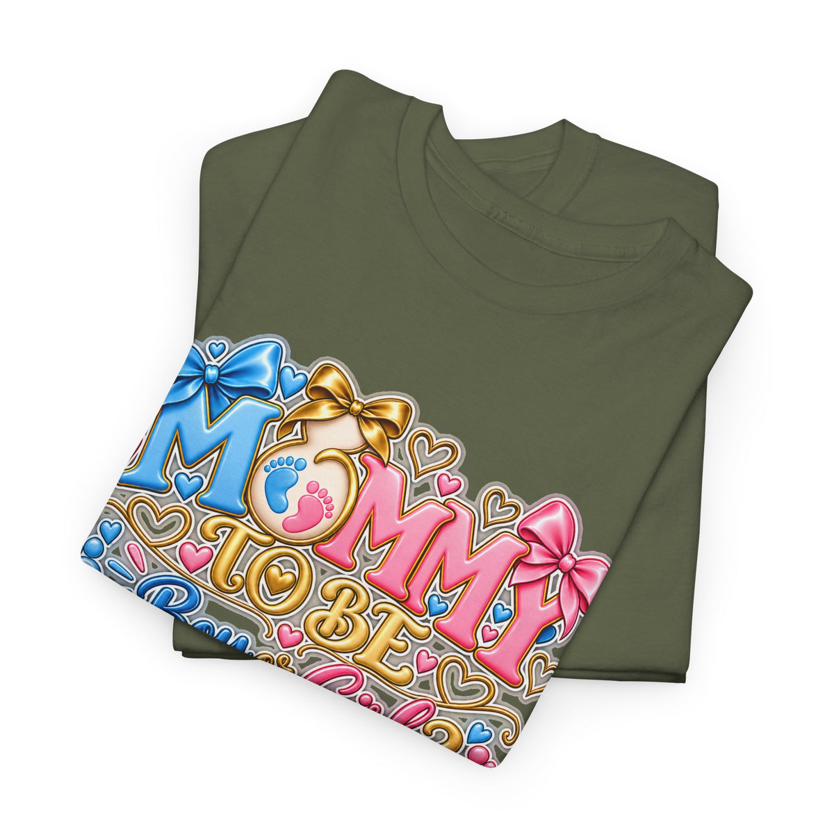 Mommy To Be Gender Reveal Tee — "Boy or Girl? We Can't Wait to Meet You" Pregnancy Shirt