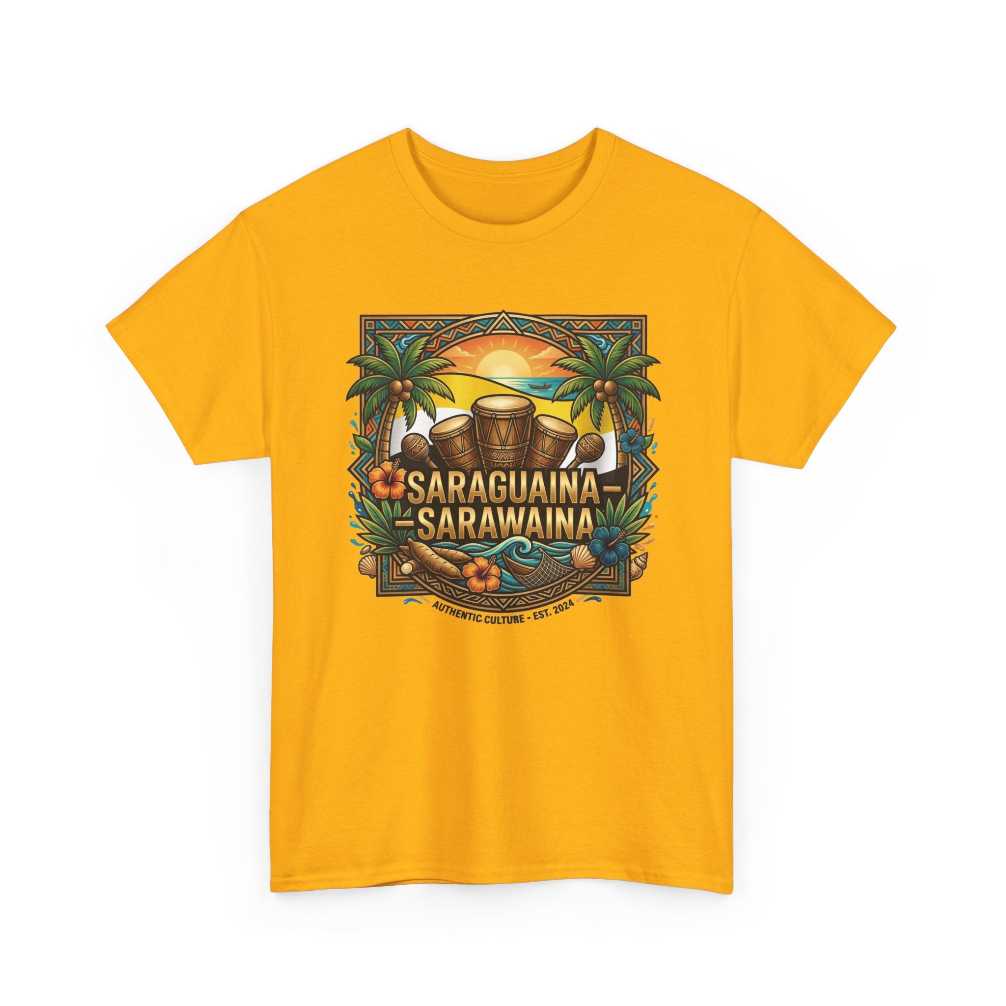 Saraguaina -Sarawaina Tropical Sunset T-Shirt