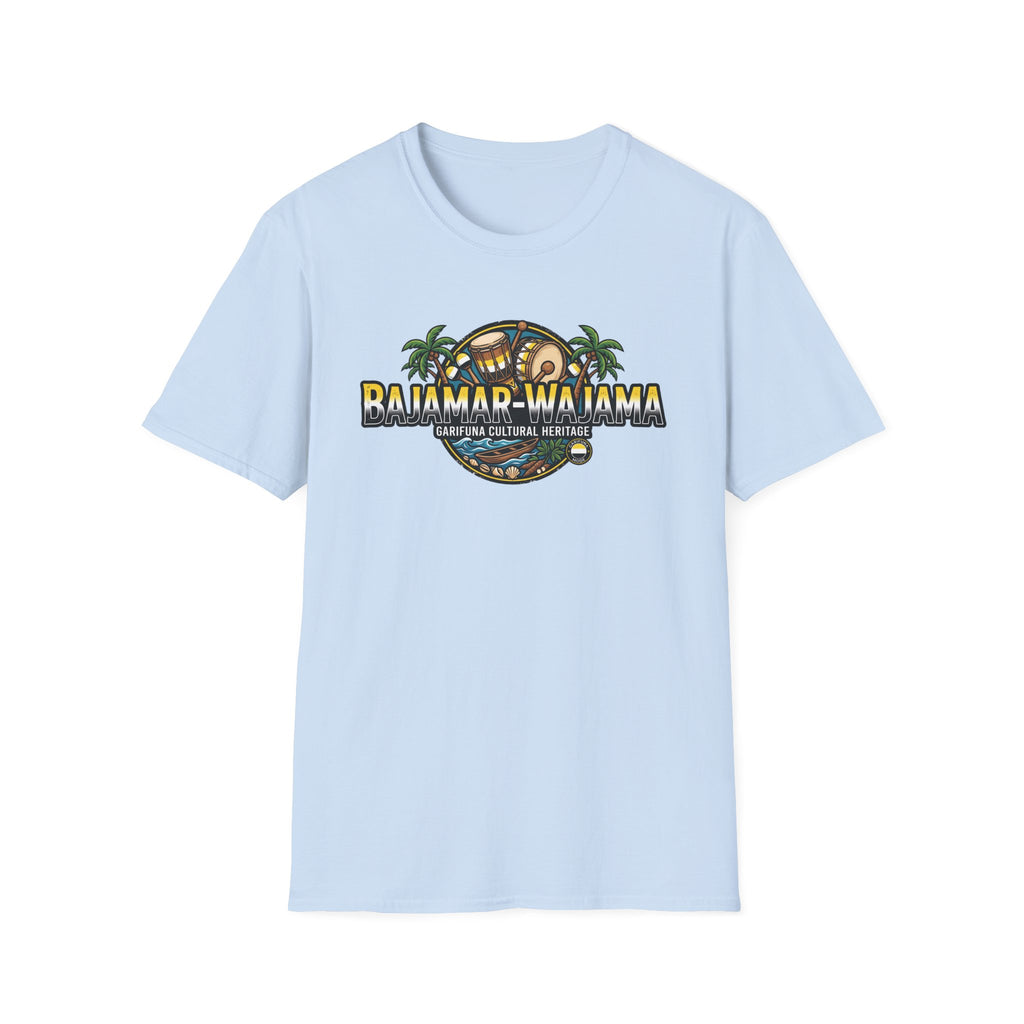 Bajamar-Wajama Cultural Heritage T-Shirt — Garifuna Drum & Island Design