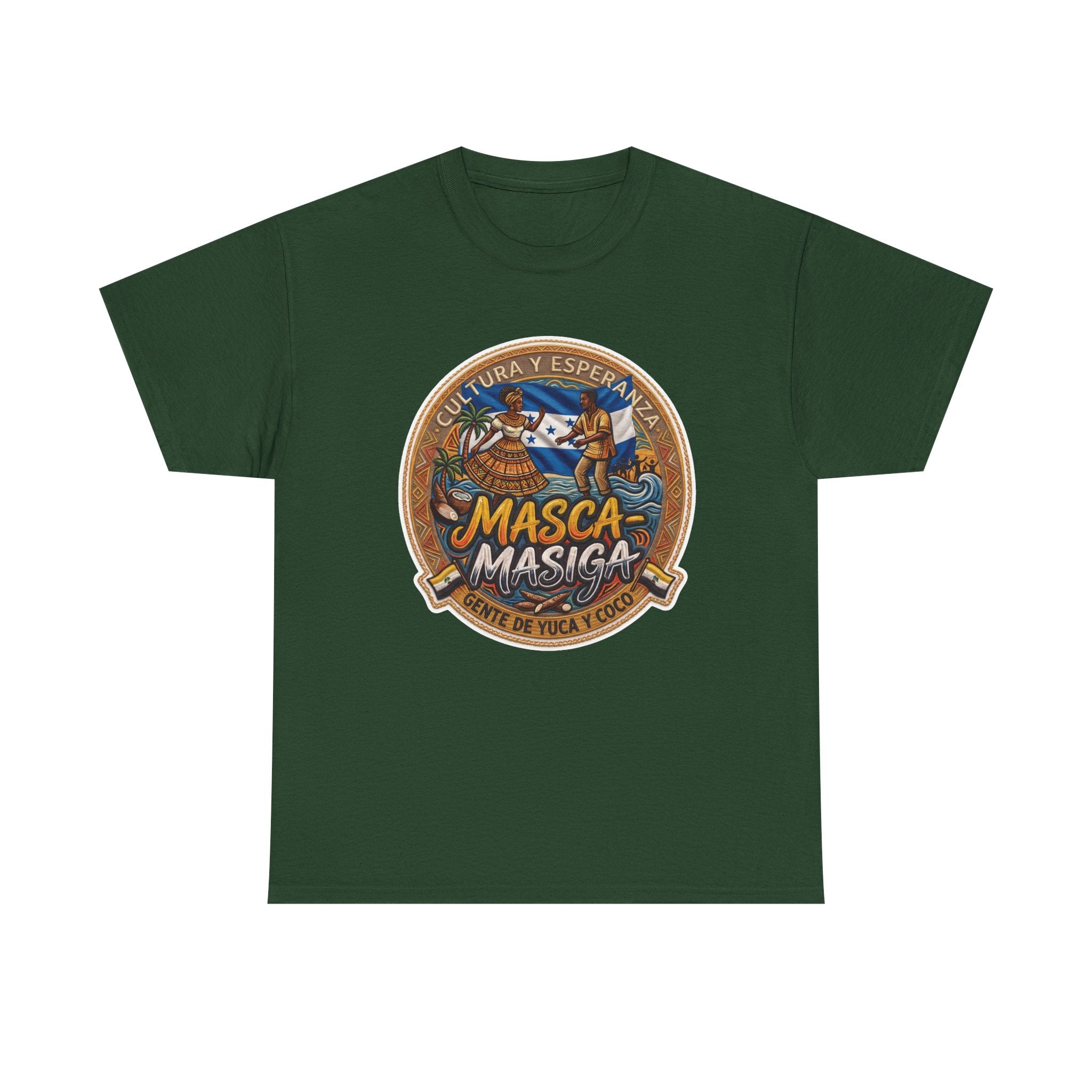 Masca-Masiga Cultural Logo T‑Shirt — Spanish Heritage Graphic Tee