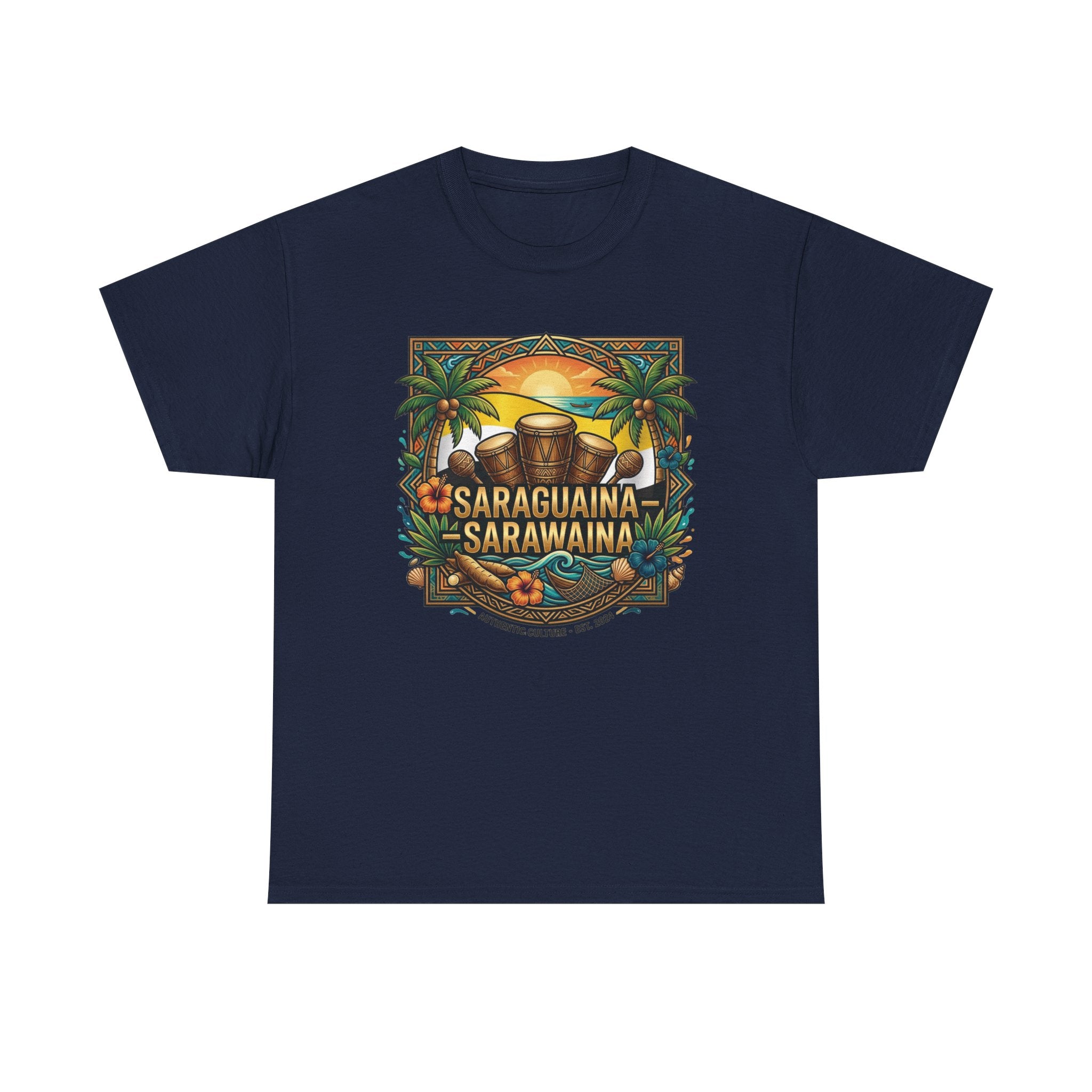 Saraguaina -Sarawaina Tropical Sunset T-Shirt