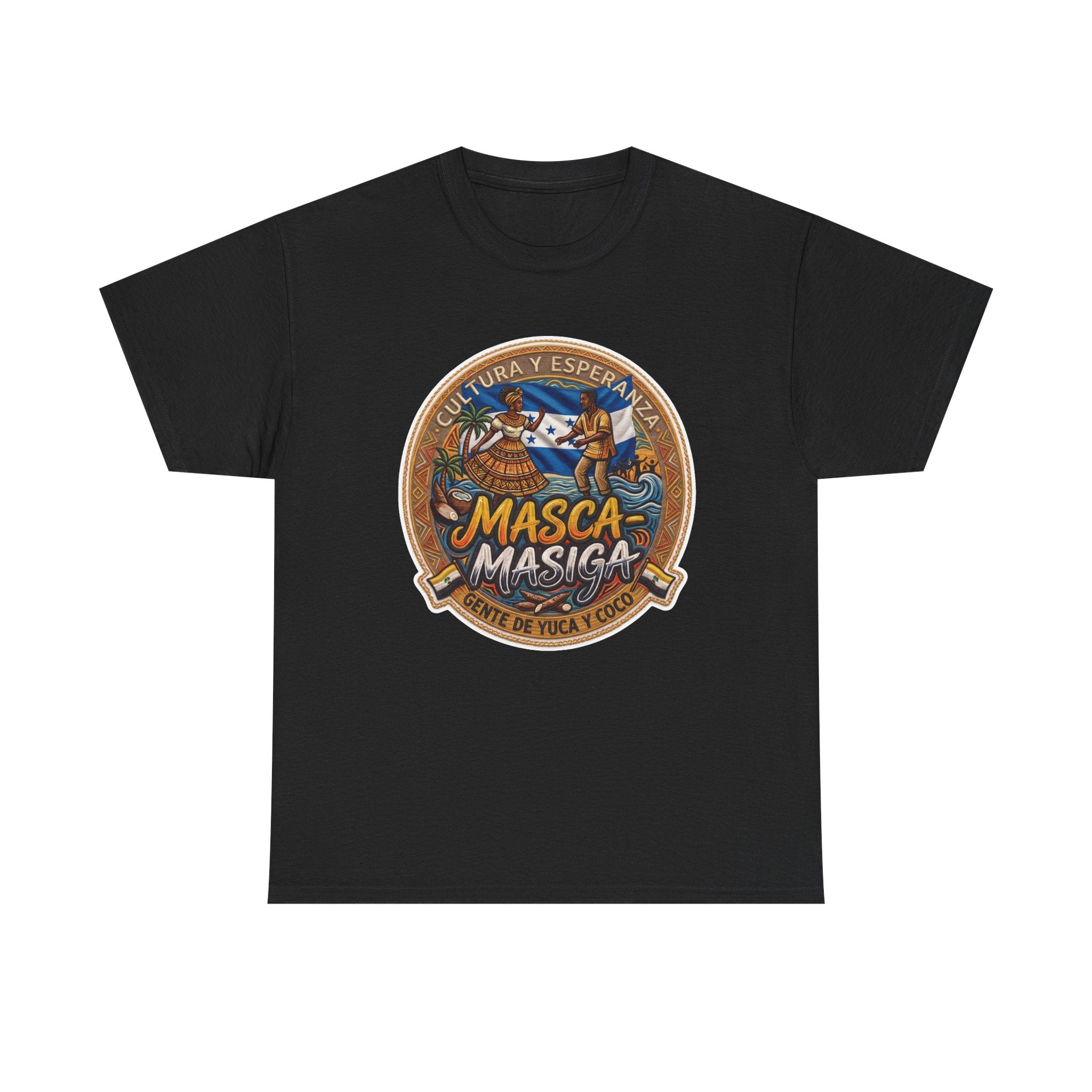 Masca-Masiga Cultural Logo T‑Shirt — Spanish Heritage Graphic Tee