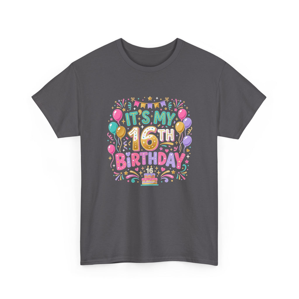 Make 16 Unforgettable with the Ultimate Sweet 16 Birthday Tee!