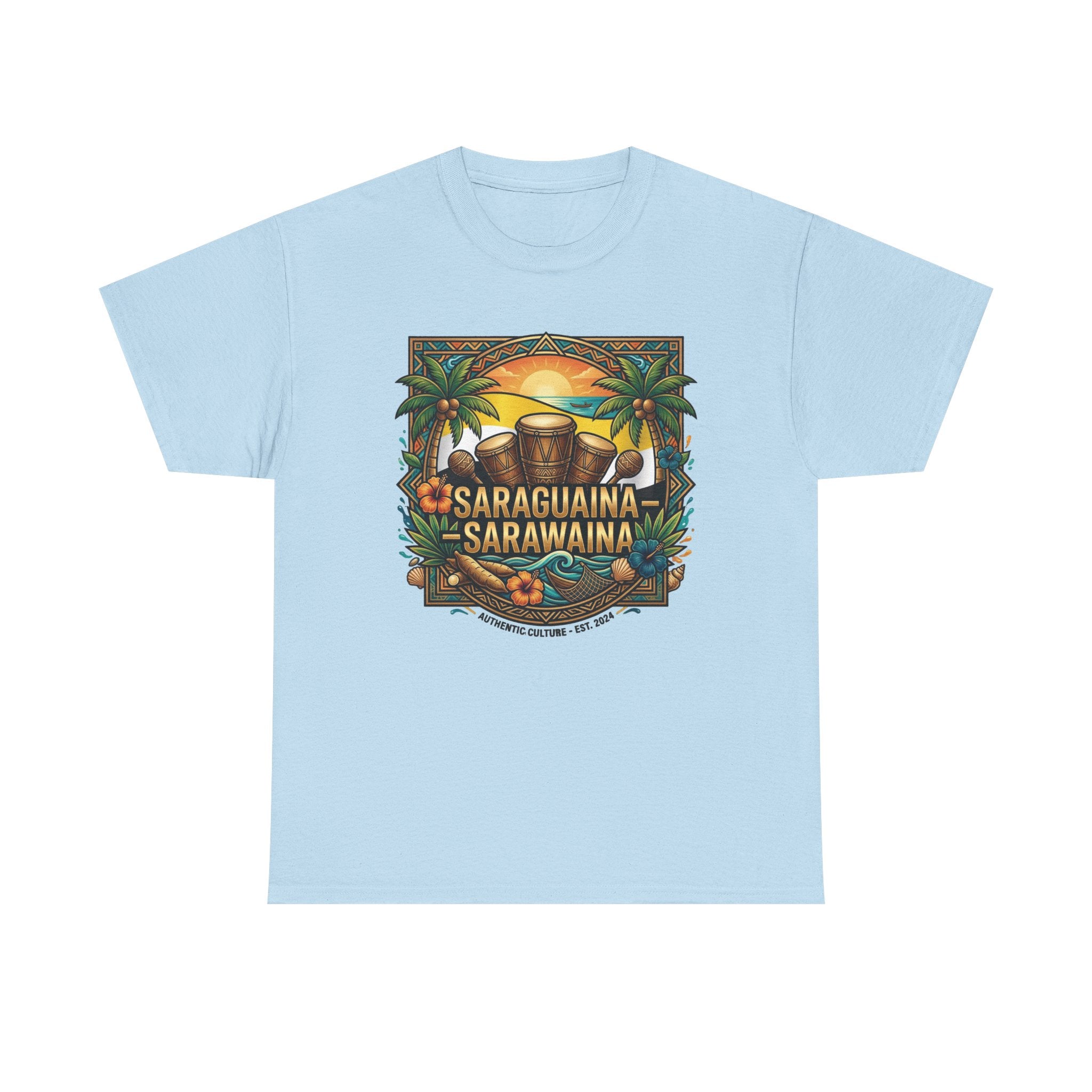 Saraguaina -Sarawaina Tropical Sunset T-Shirt