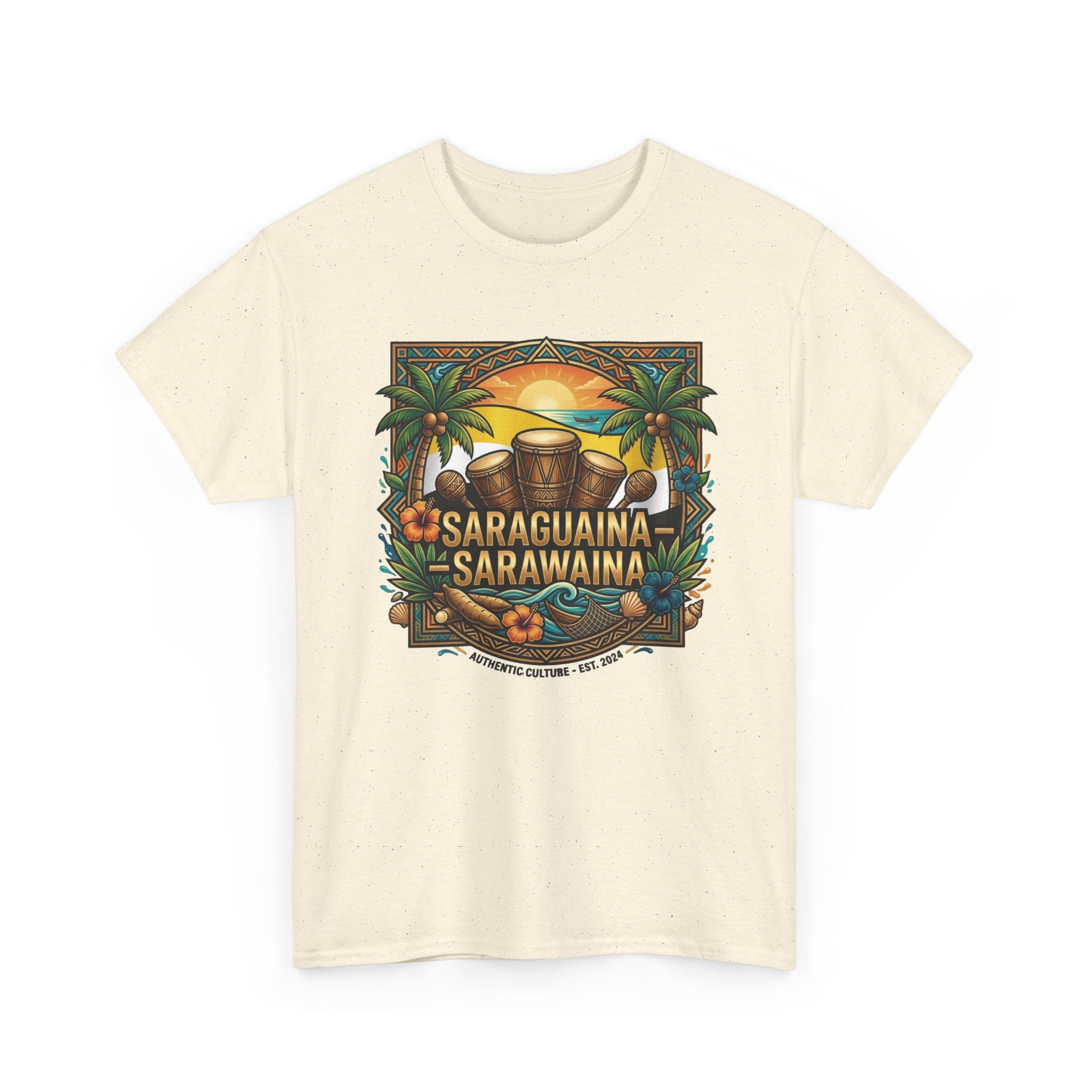 Saraguaina -Sarawaina Tropical Sunset T-Shirt