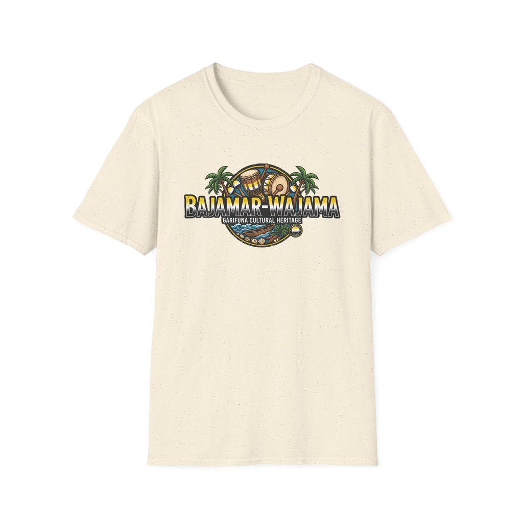 Bajamar-Wajama Cultural Heritage T-Shirt — Garifuna Drum & Island Design