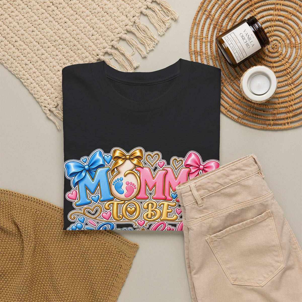 Mommy To Be Gender Reveal Tee — "Boy or Girl? We Can't Wait to Meet You" Pregnancy Shirt