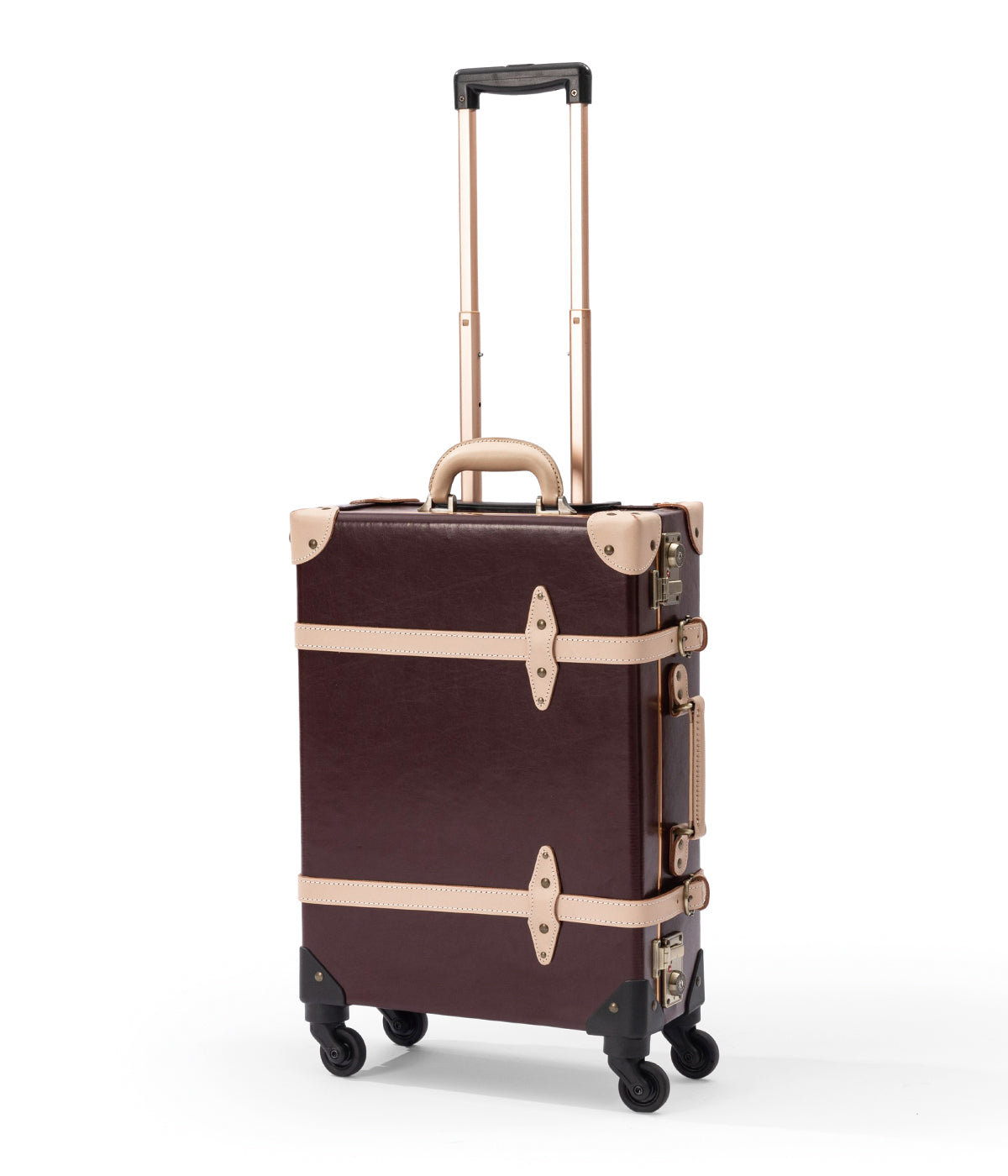 Aristocratic Leather Carry-on Set - Burgundy