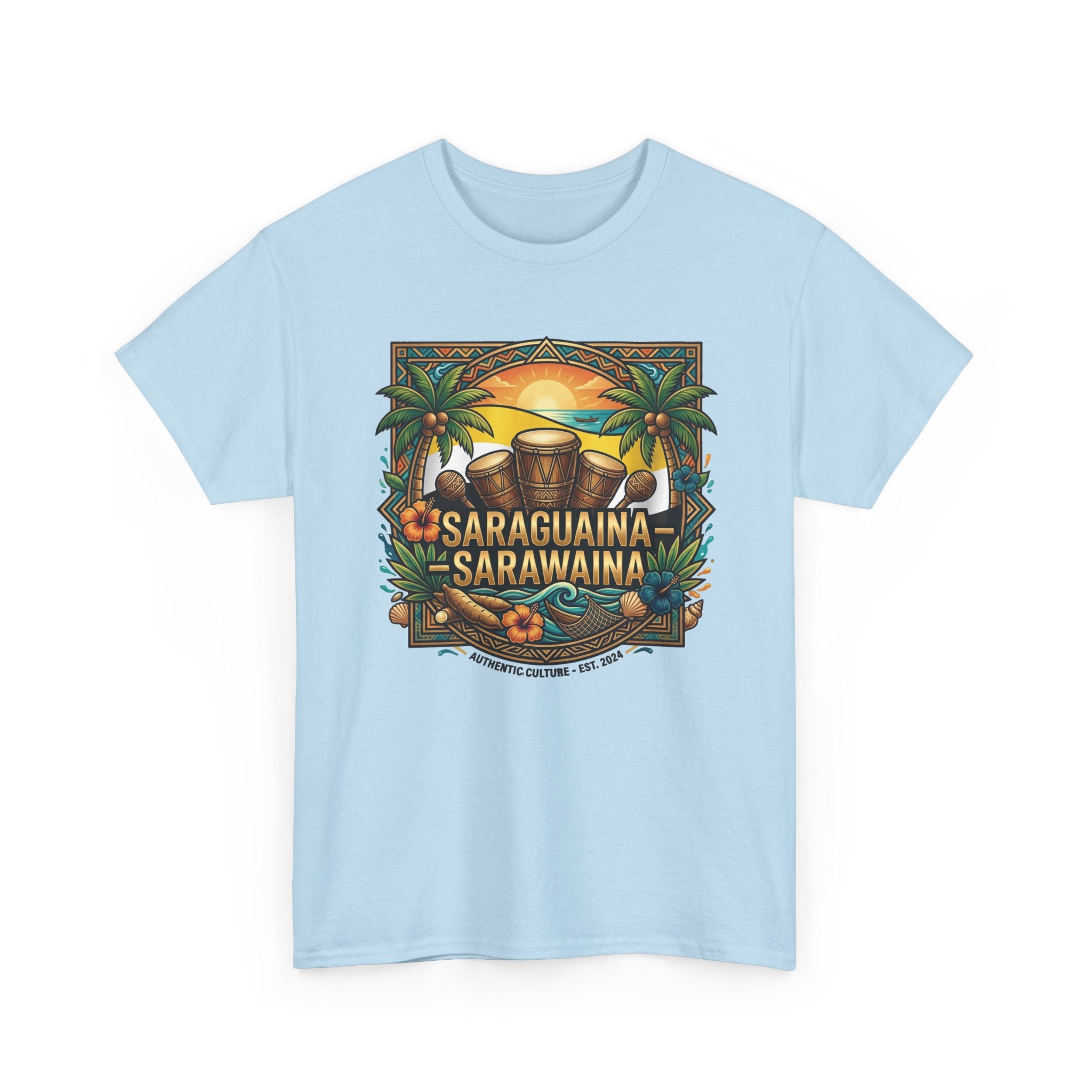 Saraguaina -Sarawaina Tropical Sunset T-Shirt