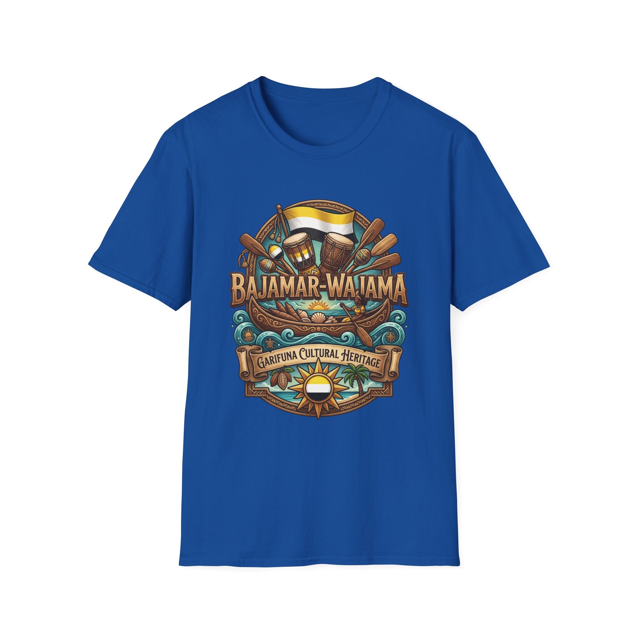 Bajamar-Wajama Cultural Festival T-Shirt – Tropical Drums & Surf Crest Tee