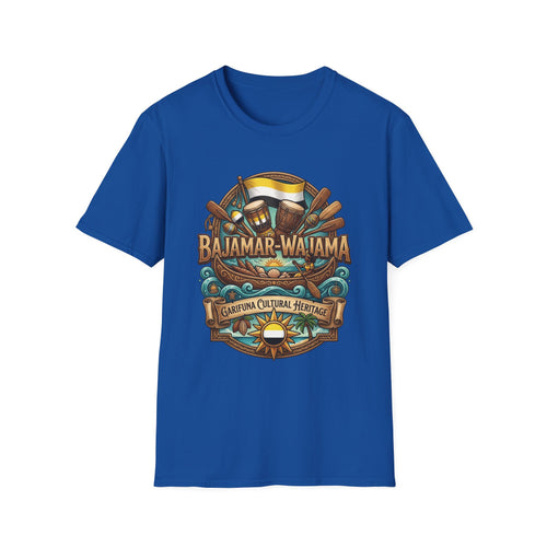 Bajamar-Wajama Cultural Festival T-Shirt – Tropical Drums & Surf Crest Tee