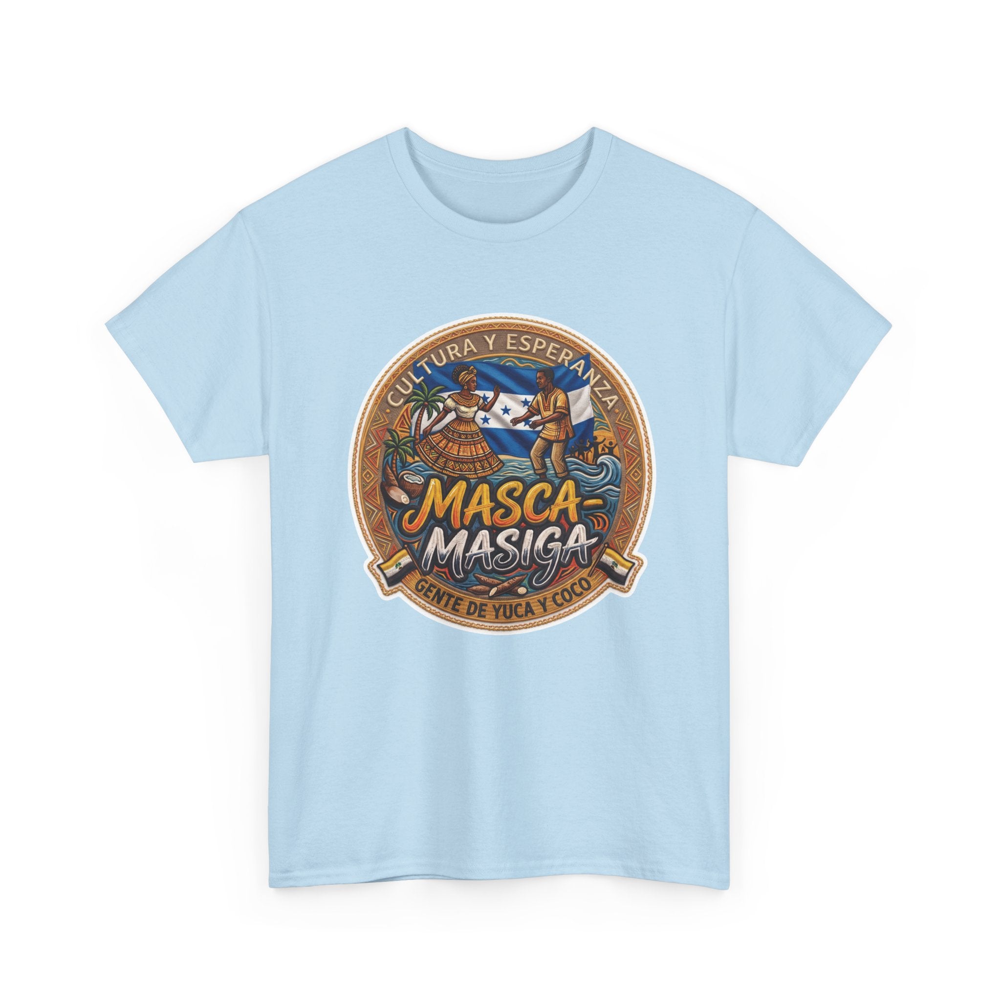 Masca-Masiga Cultural Logo T‑Shirt — Spanish Heritage Graphic Tee