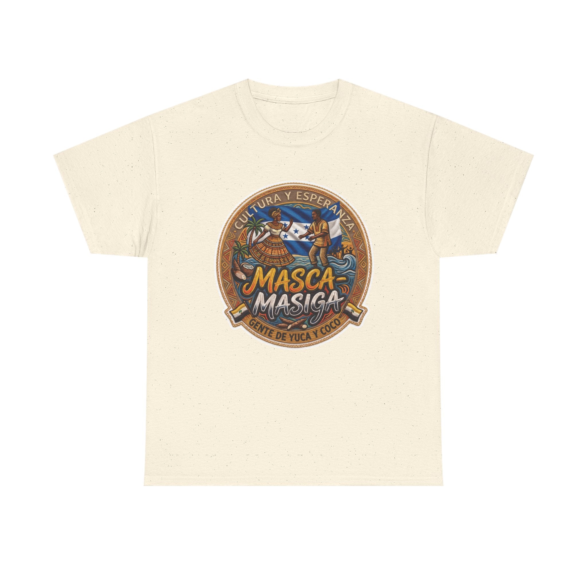 Masca-Masiga Cultural Logo T‑Shirt — Spanish Heritage Graphic Tee