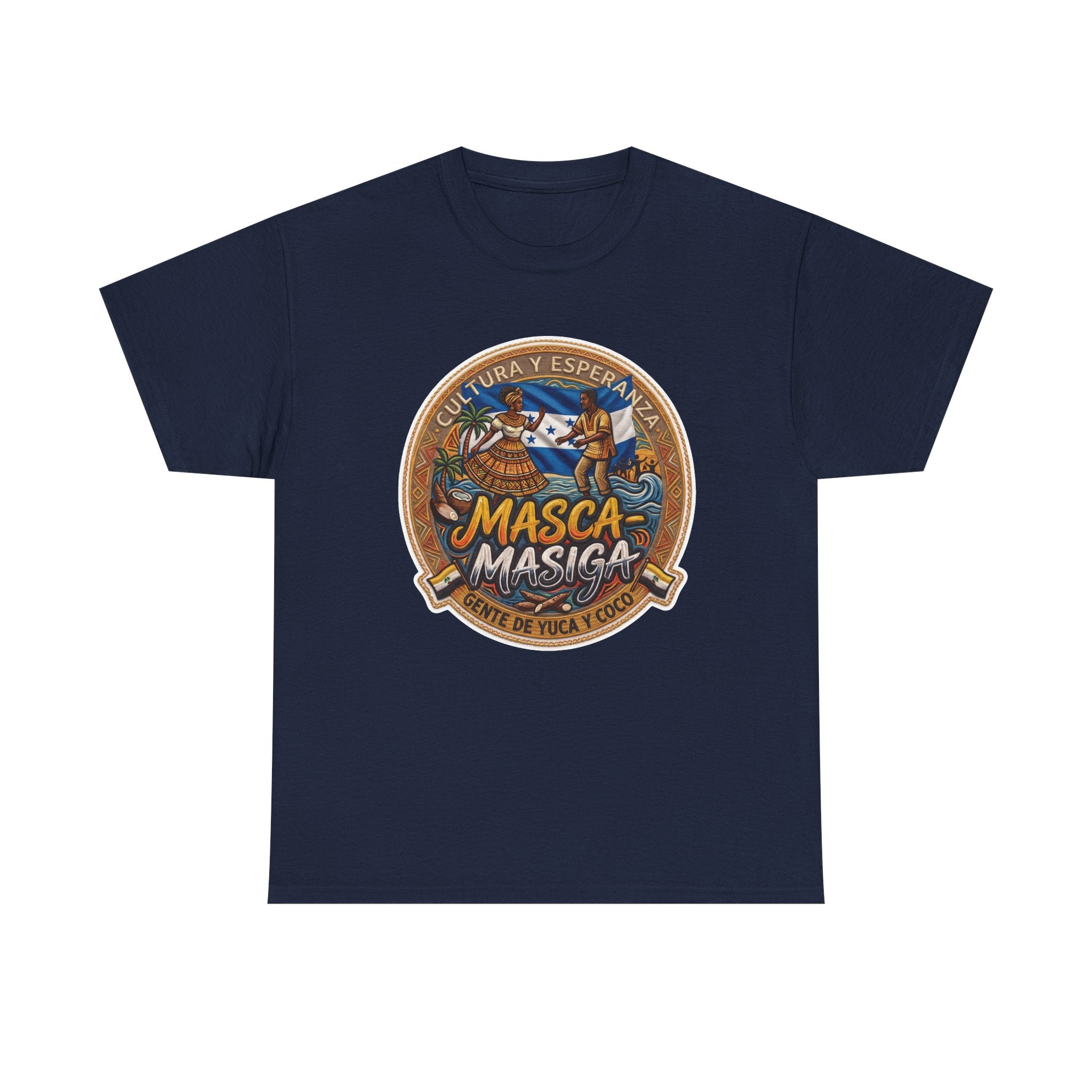 Masca-Masiga Cultural Logo T‑Shirt — Spanish Heritage Graphic Tee