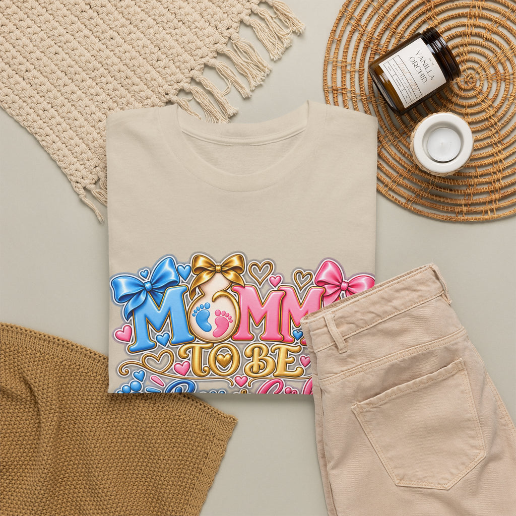 Mommy To Be Gender Reveal Tee — "Boy or Girl? We Can't Wait to Meet You" Pregnancy Shirt
