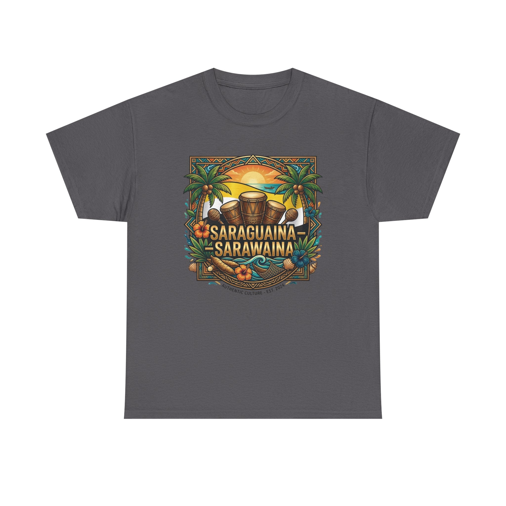 Saraguaina -Sarawaina Tropical Sunset T-Shirt