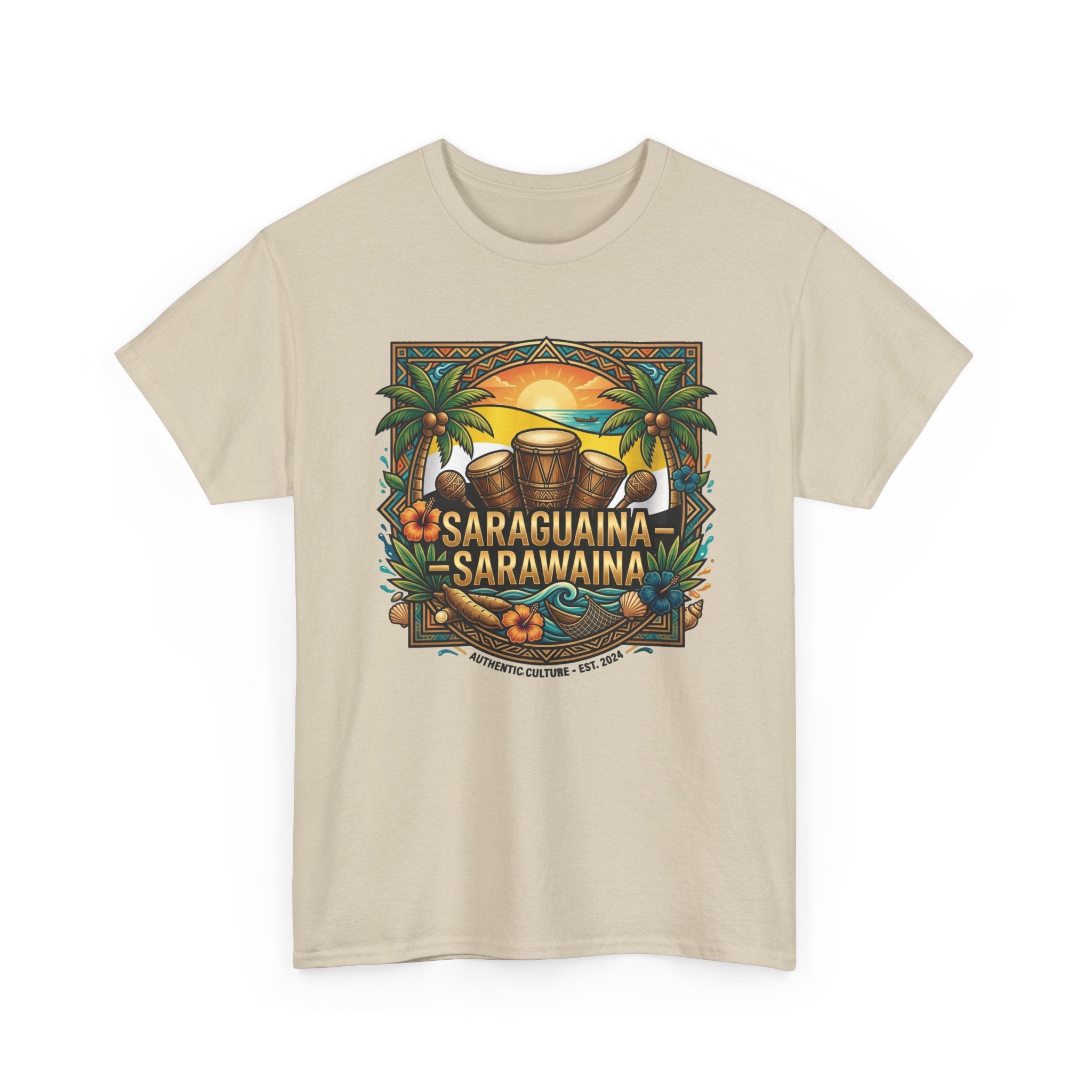Saraguaina -Sarawaina Tropical Sunset T-Shirt