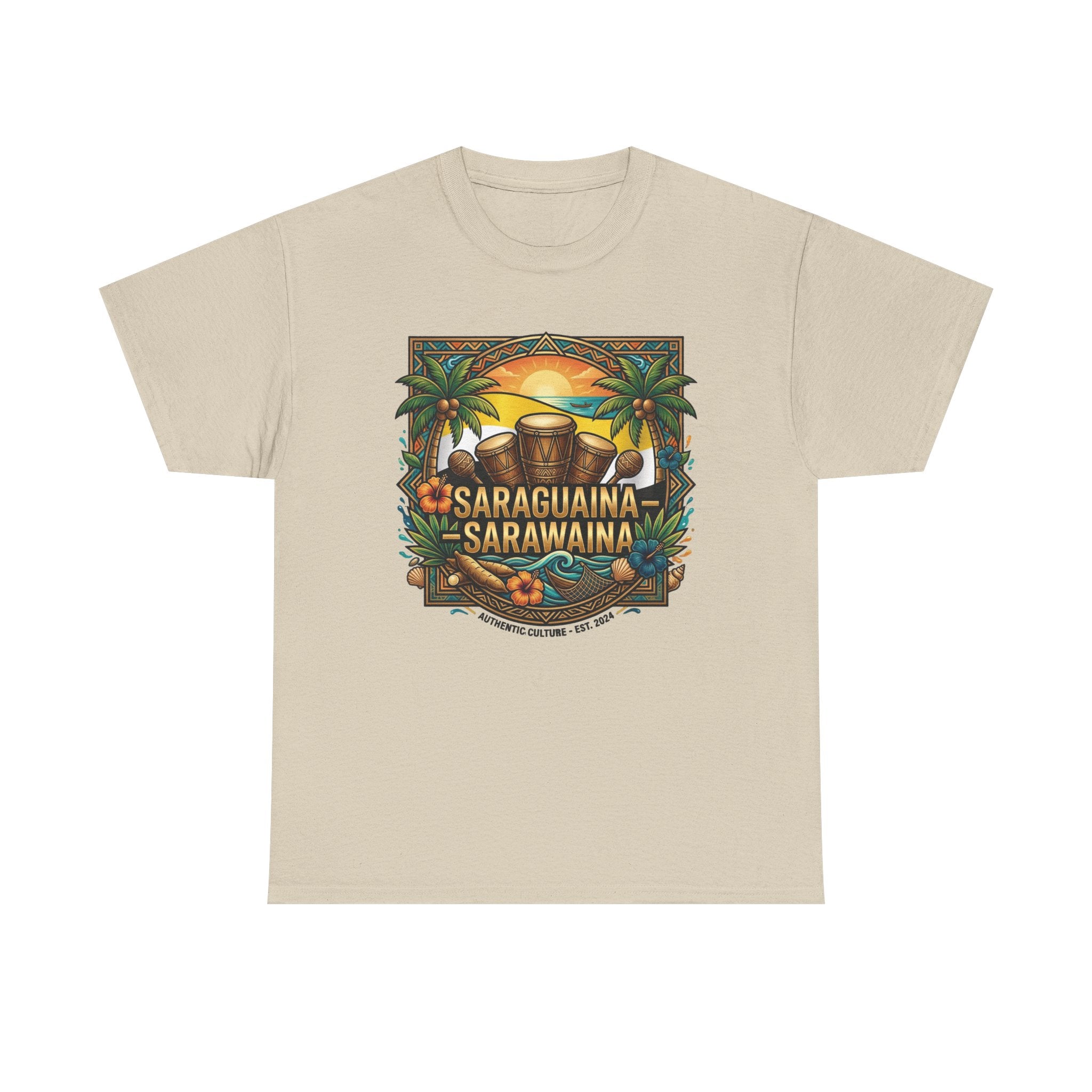 Saraguaina -Sarawaina Tropical Sunset T-Shirt