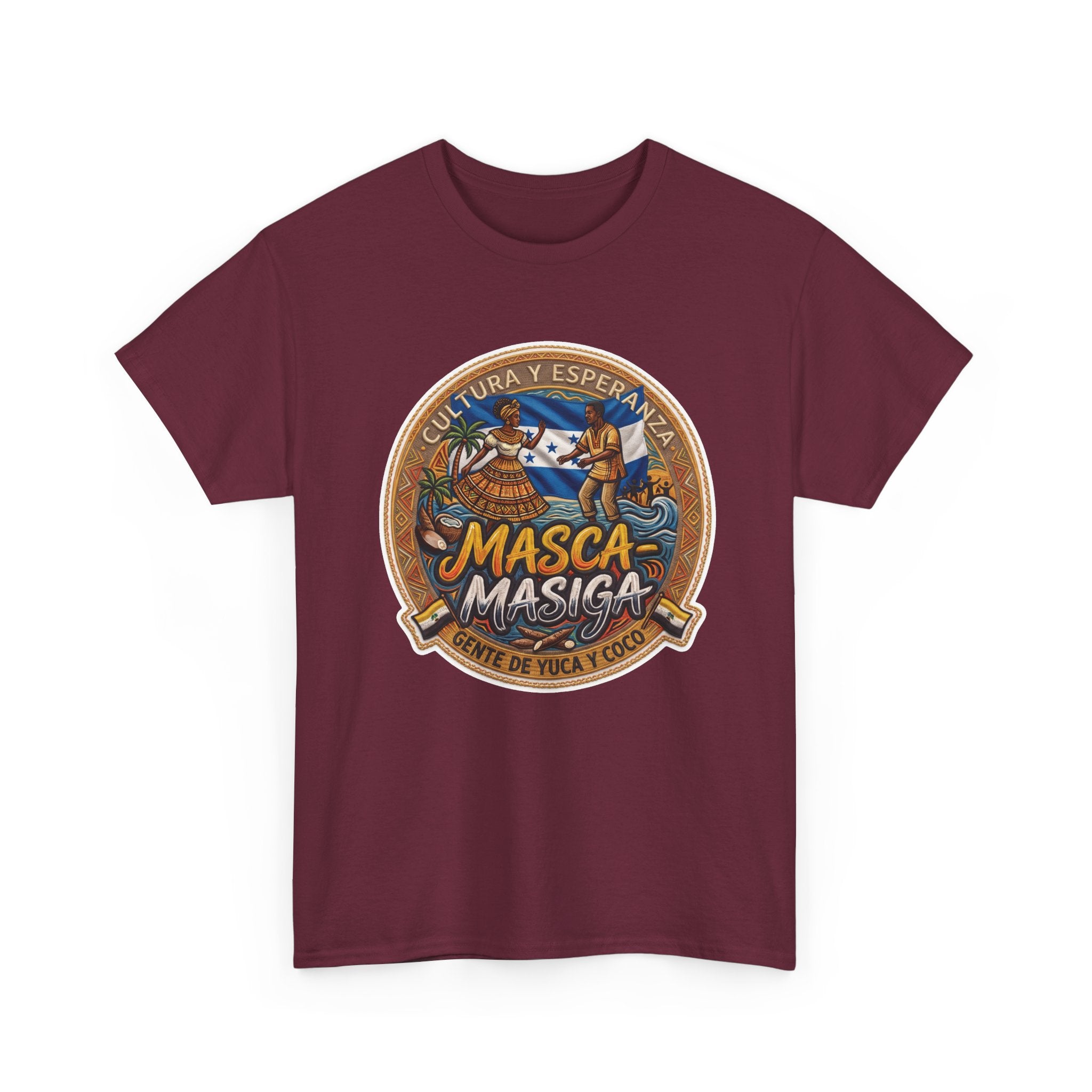 Masca-Masiga Cultural Logo T‑Shirt — Spanish Heritage Graphic Tee