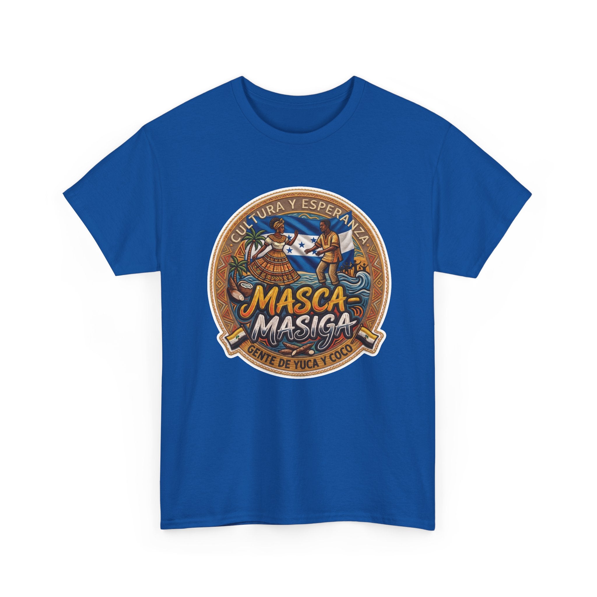 Masca-Masiga Cultural Logo T‑Shirt — Spanish Heritage Graphic Tee